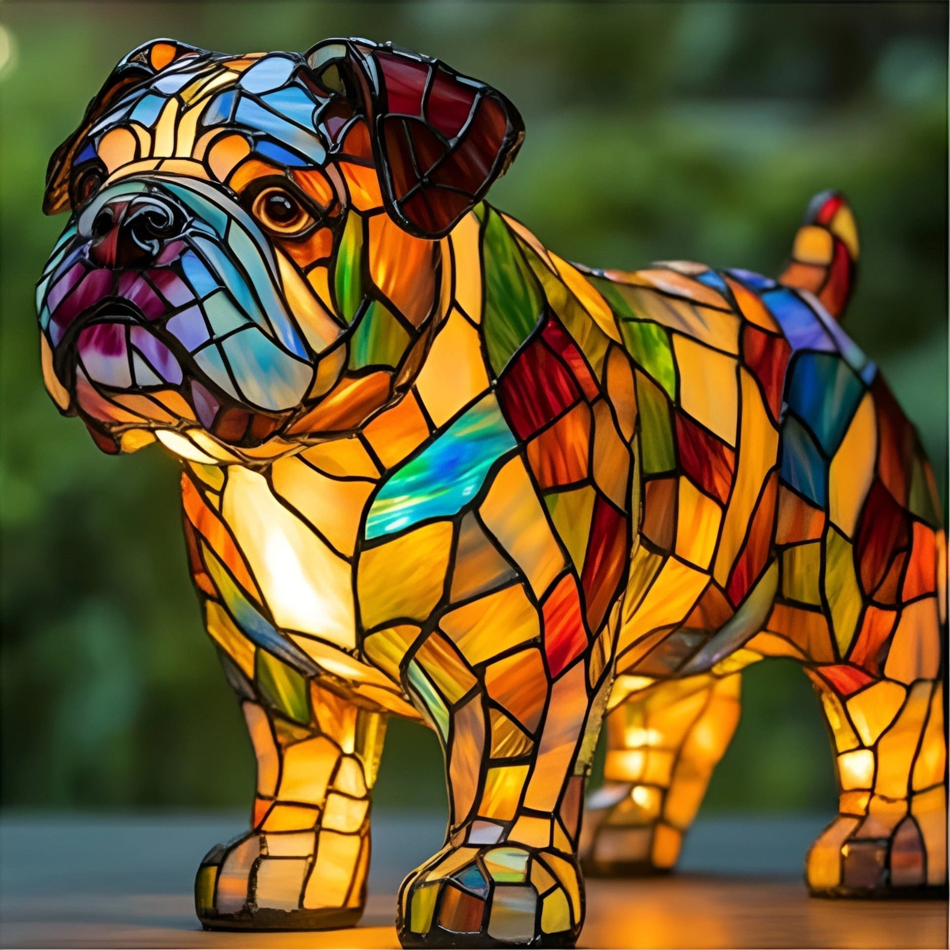 Animal Glow™ | Handmade Colored Glass Lamp