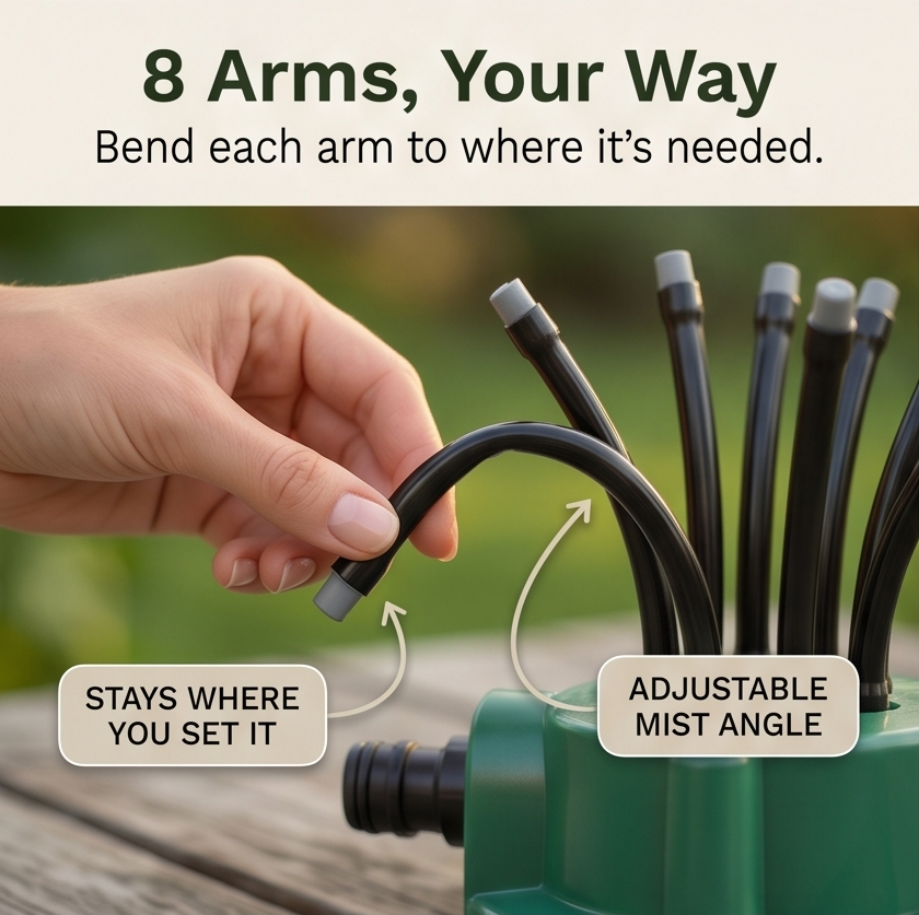 Aquava – 360° Multi-Arm Garden Sprinkler