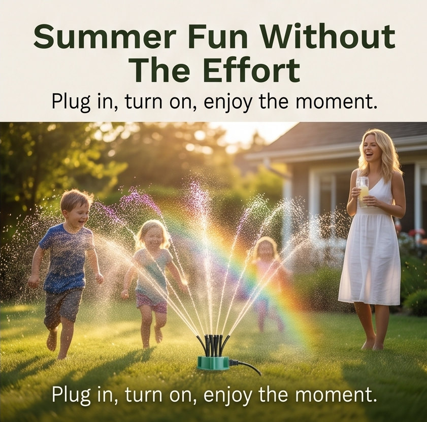 Aquava – 360° Multi-Arm Garden Sprinkler