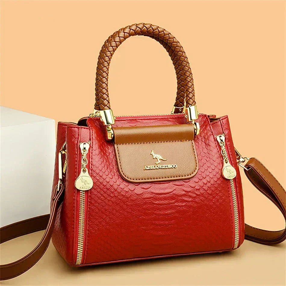 Sage | Designer Large Capacity Leather Bag