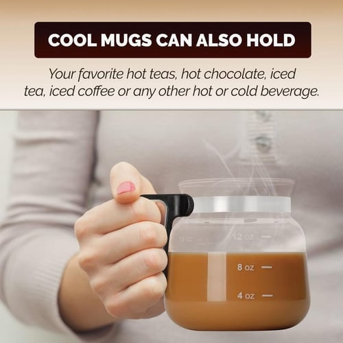 Brewbell – 16 Oz Pour-Over Inspired Glass Coffee Mug