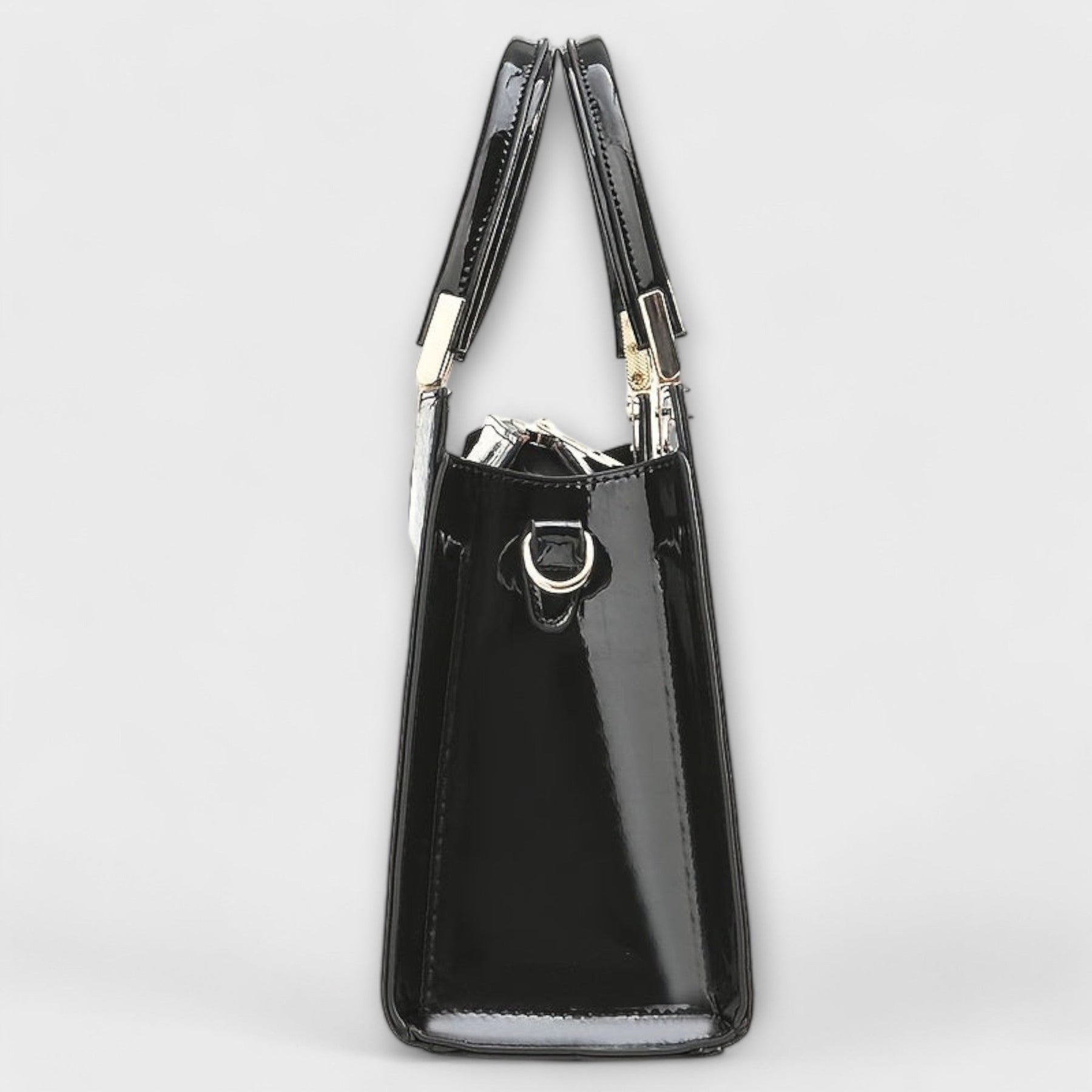 Glossy Crocodile Pattern Handbag
