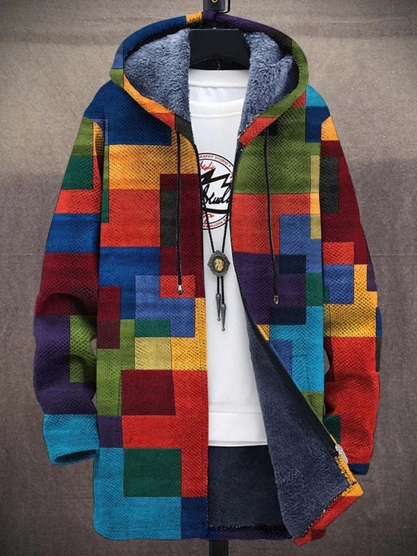 NICKI – COLORBLOCK FLEECE-LINED HOODED JACKET