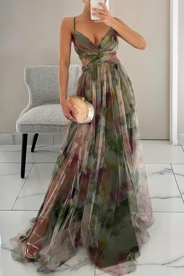 Eva | Long floral dress that enhances