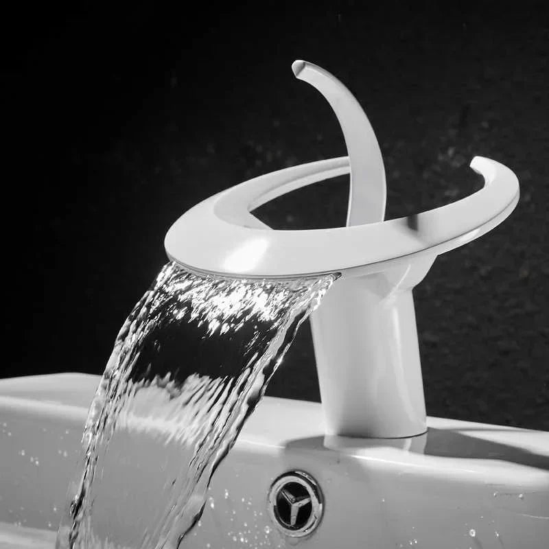 Copperflow – Waterfall Bathroom Faucet, Single Hole