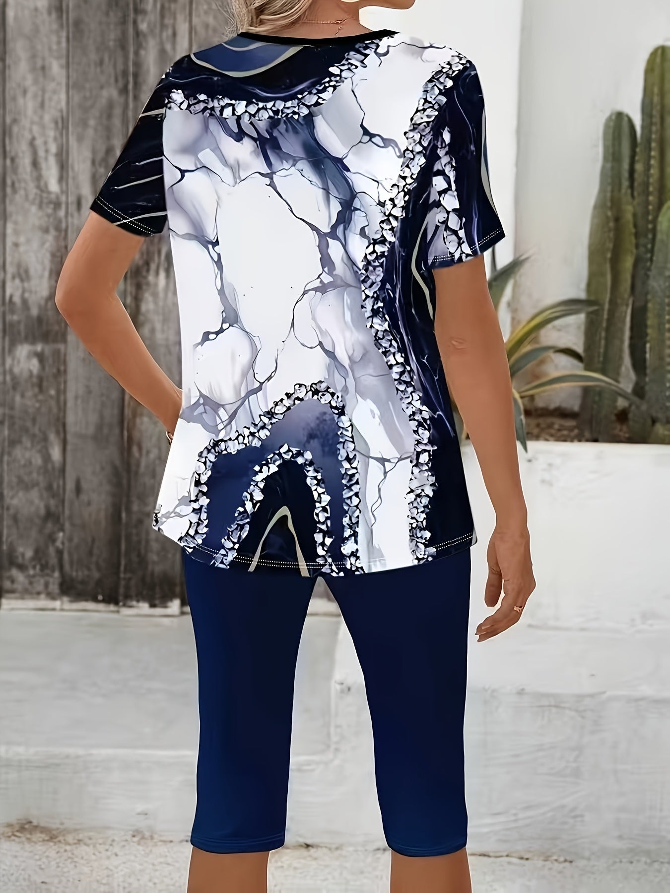 Luna™ | Two-Piece Printed Stretch Set