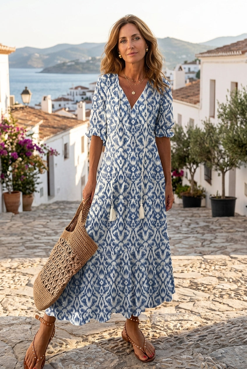 Helga | Elegant Bohemian Maxi Dress