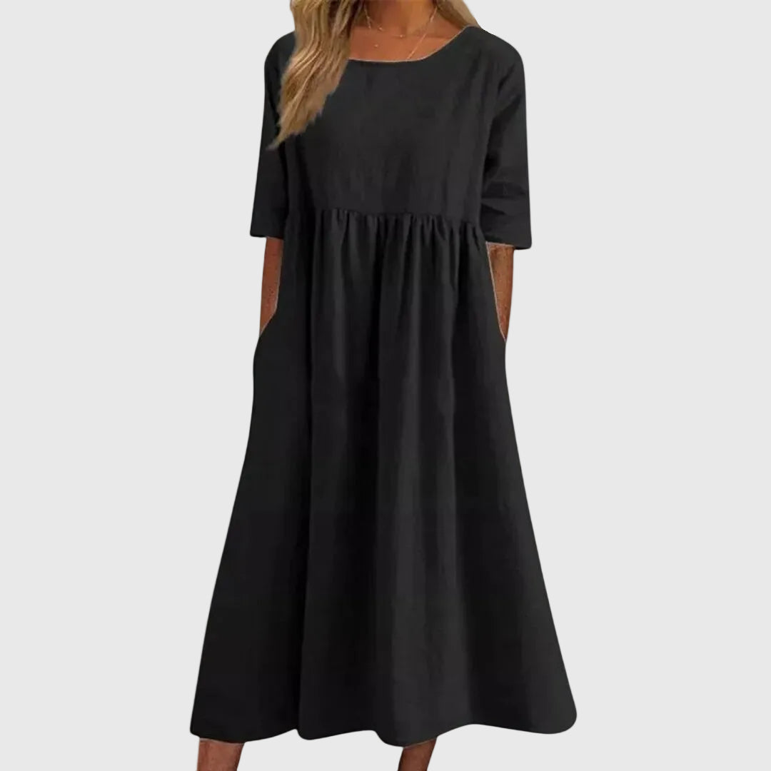 Haisley | Elegant Flowing Midi Dress