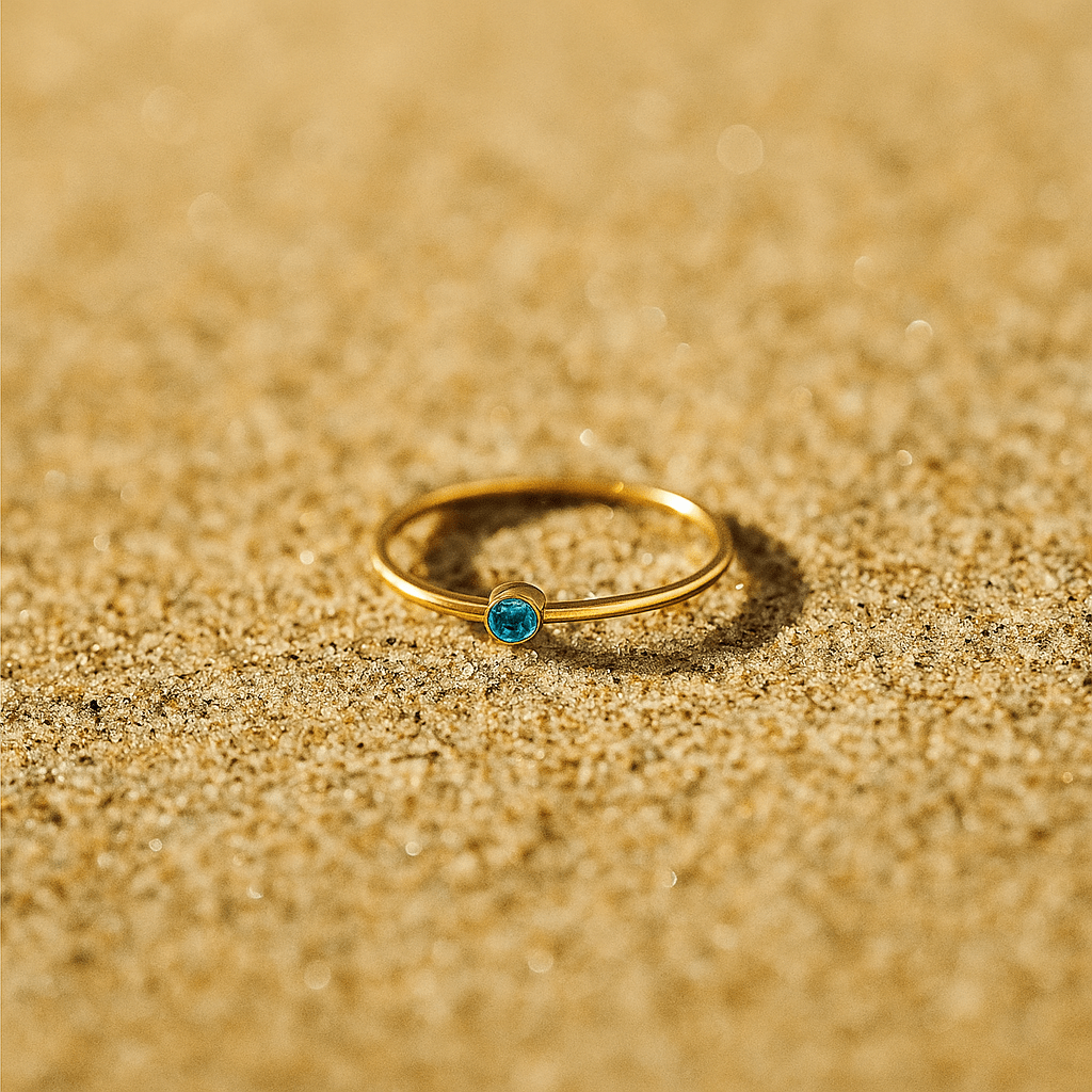 Colori Ring – Gold Plated and Birthstone