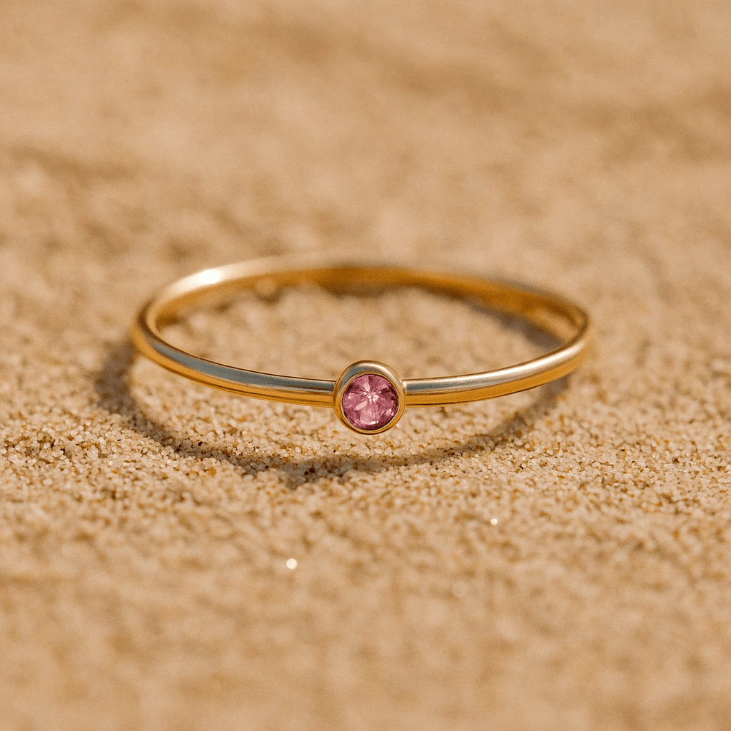 Colori Ring – Gold Plated and Birthstone