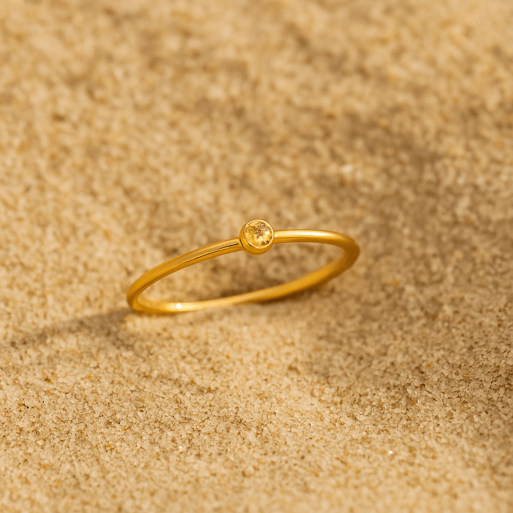 Colori Ring – Gold Plated and Birthstone