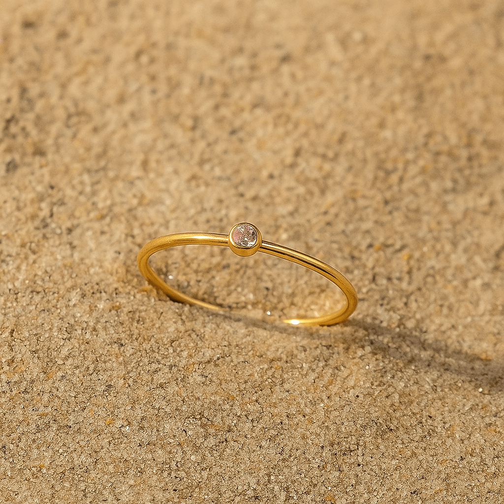 Colori Ring – Gold Plated and Birthstone