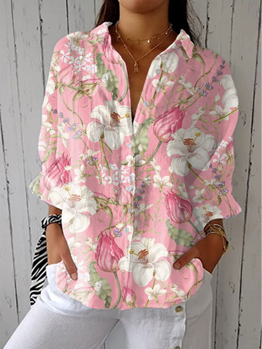 Anne – Chic Floral Blouse