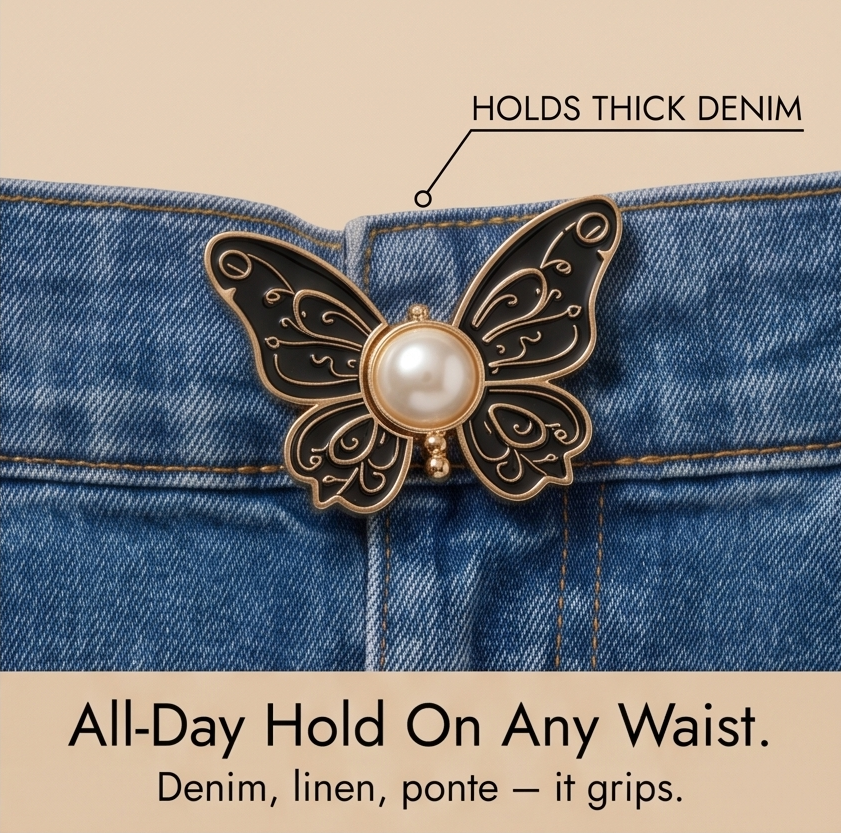Belluna – Detachable Butterfly Waist Buckle for Loose Jeans