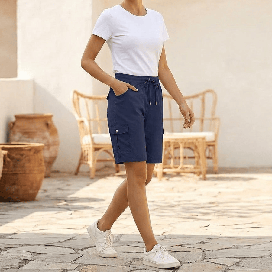 Bermuella – Women's Quick-Dry Cargo Shorts with 6 Pockets