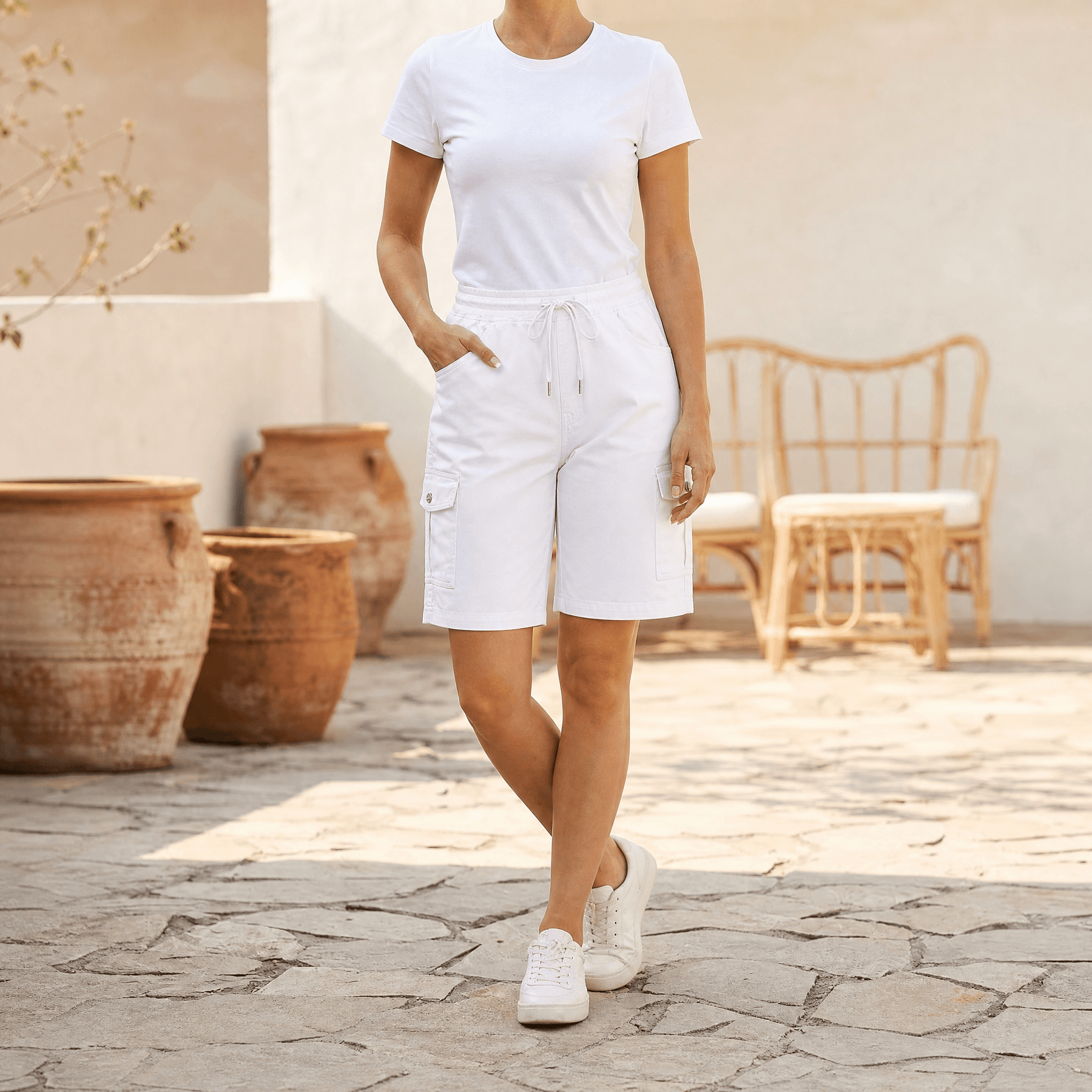 Bermuella – Women's Quick-Dry Cargo Shorts with 6 Pockets