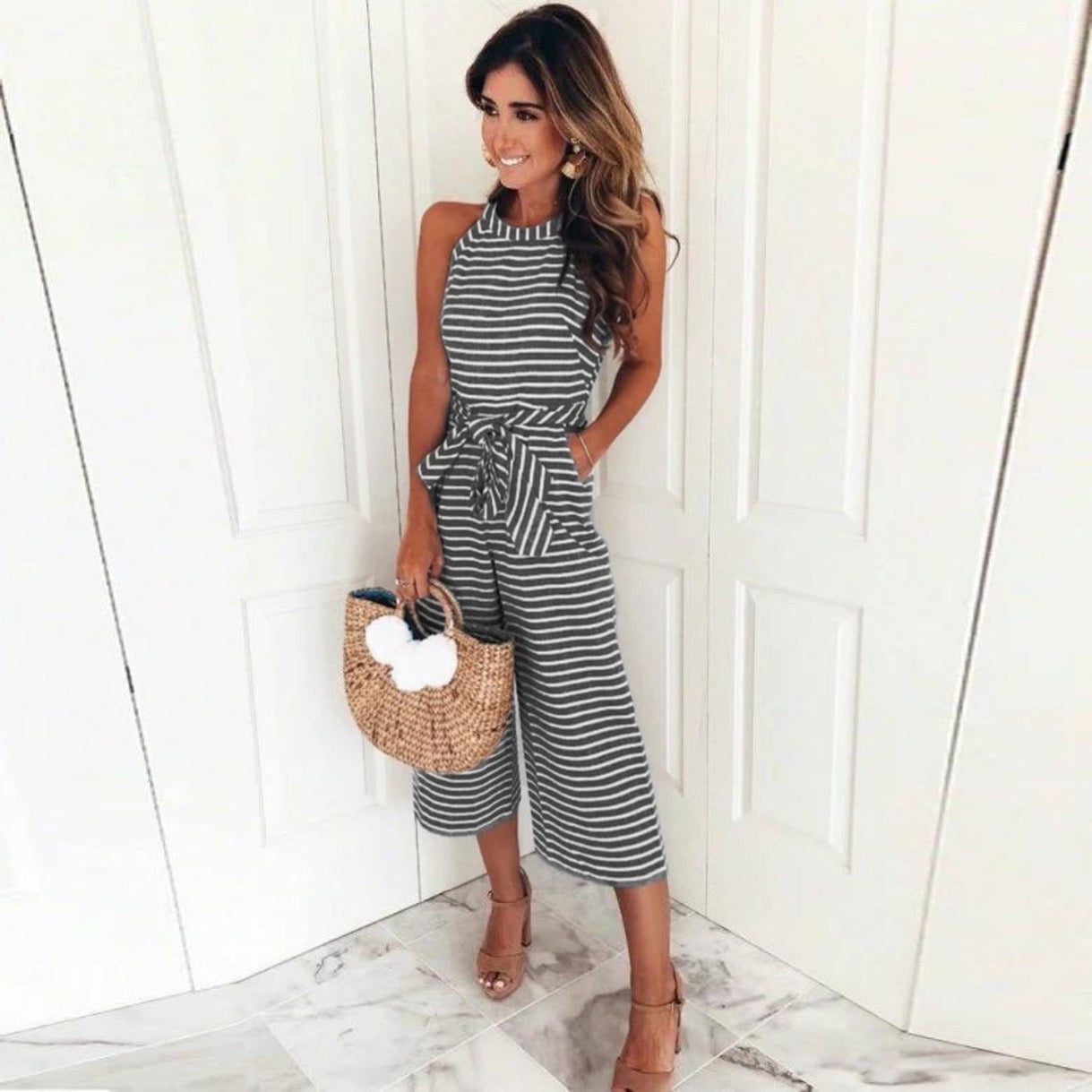 Hannah | Striped Jumpsuit