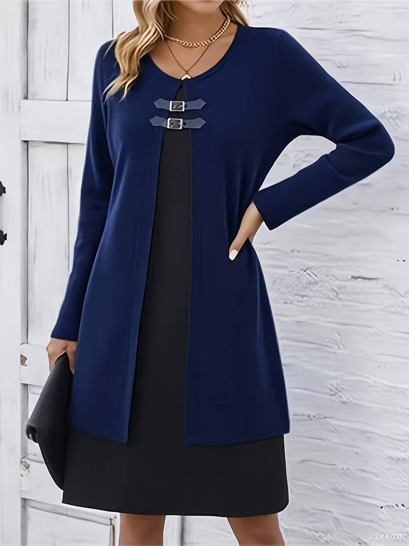 Shirahoshi - Autumn And Winter Round Neck Two-Piece Suit