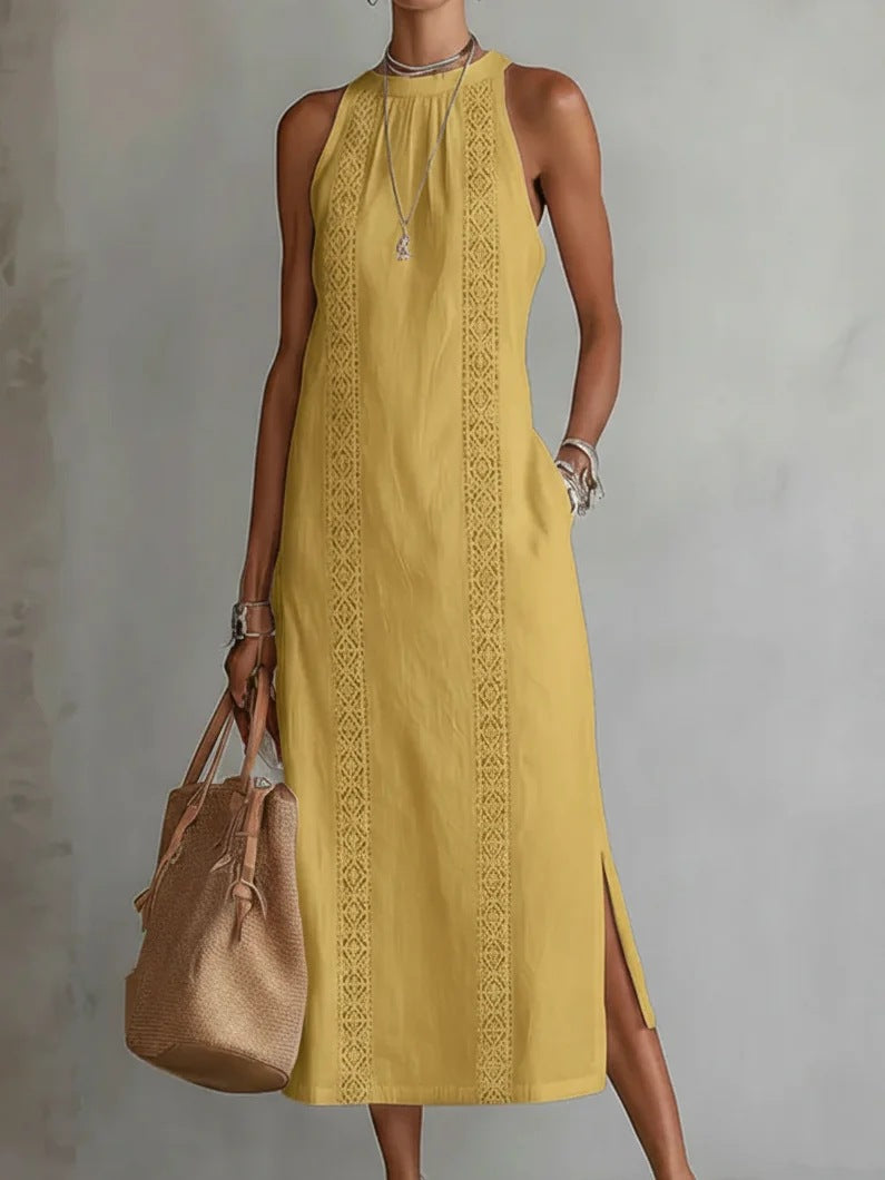 Vittoria Maxi Dress - Timeless Elegance and Artisan Embroidery