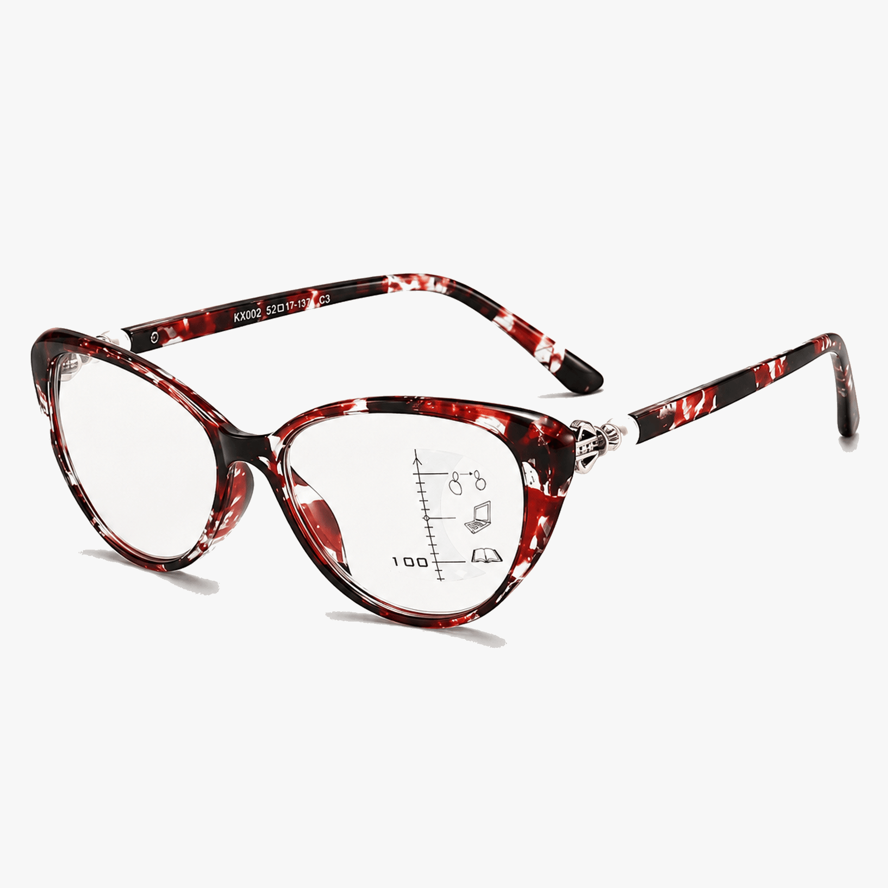Lumora - Anti-Blue Light Multifocal Cat Eye Reading Glasses (40% Off)