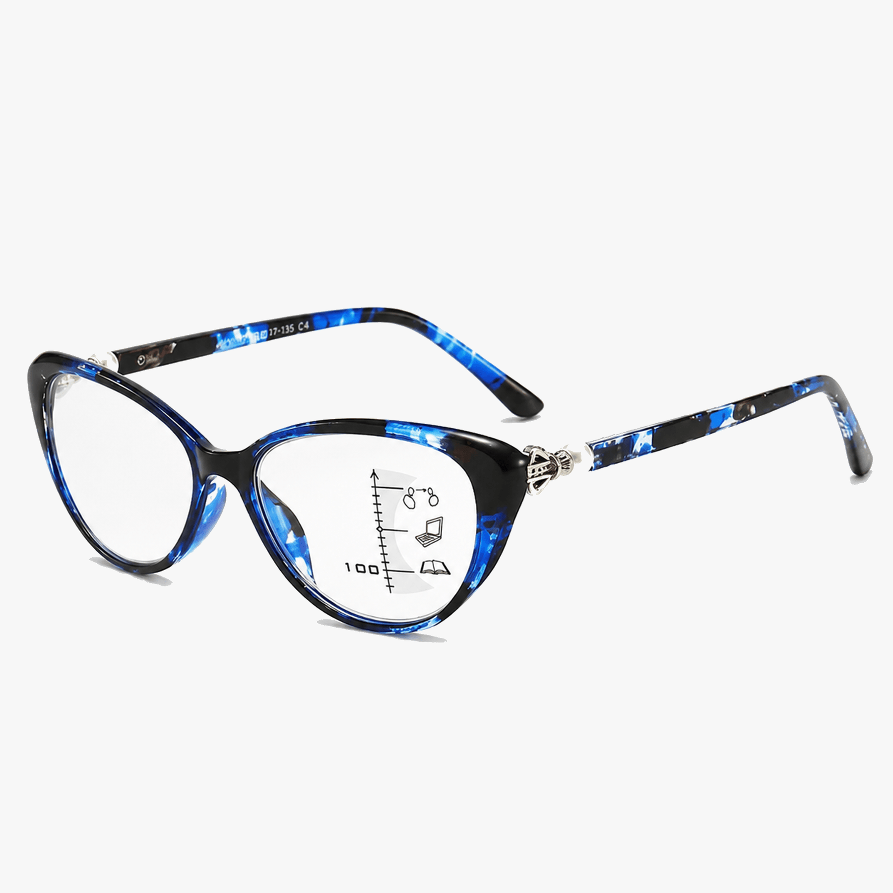 Lumora - Anti-Blue Light Multifocal Cat Eye Reading Glasses (40% Off)