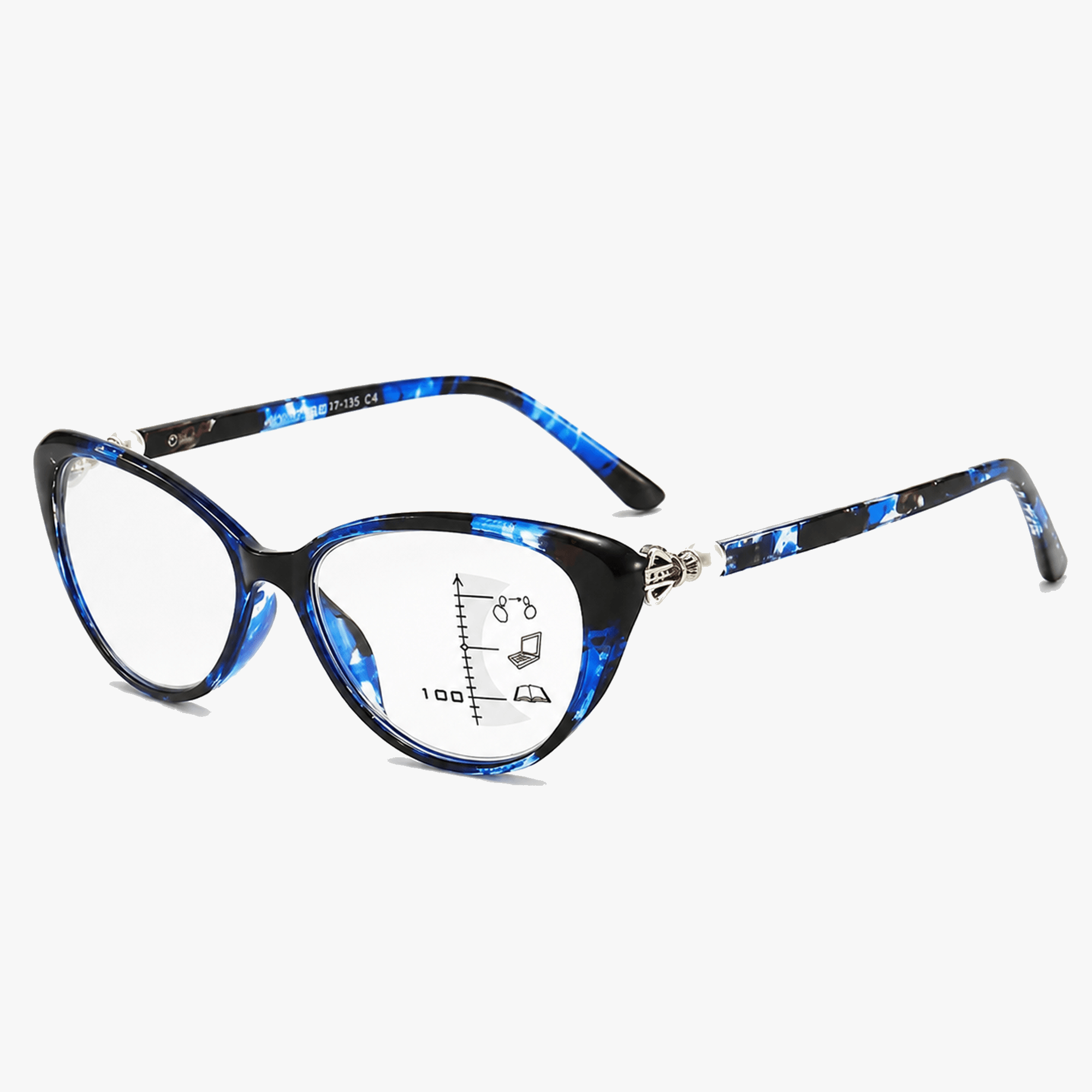 Lumora - Anti-Blue Light Multifocal Cat Eye Reading Glasses (40% Off)
