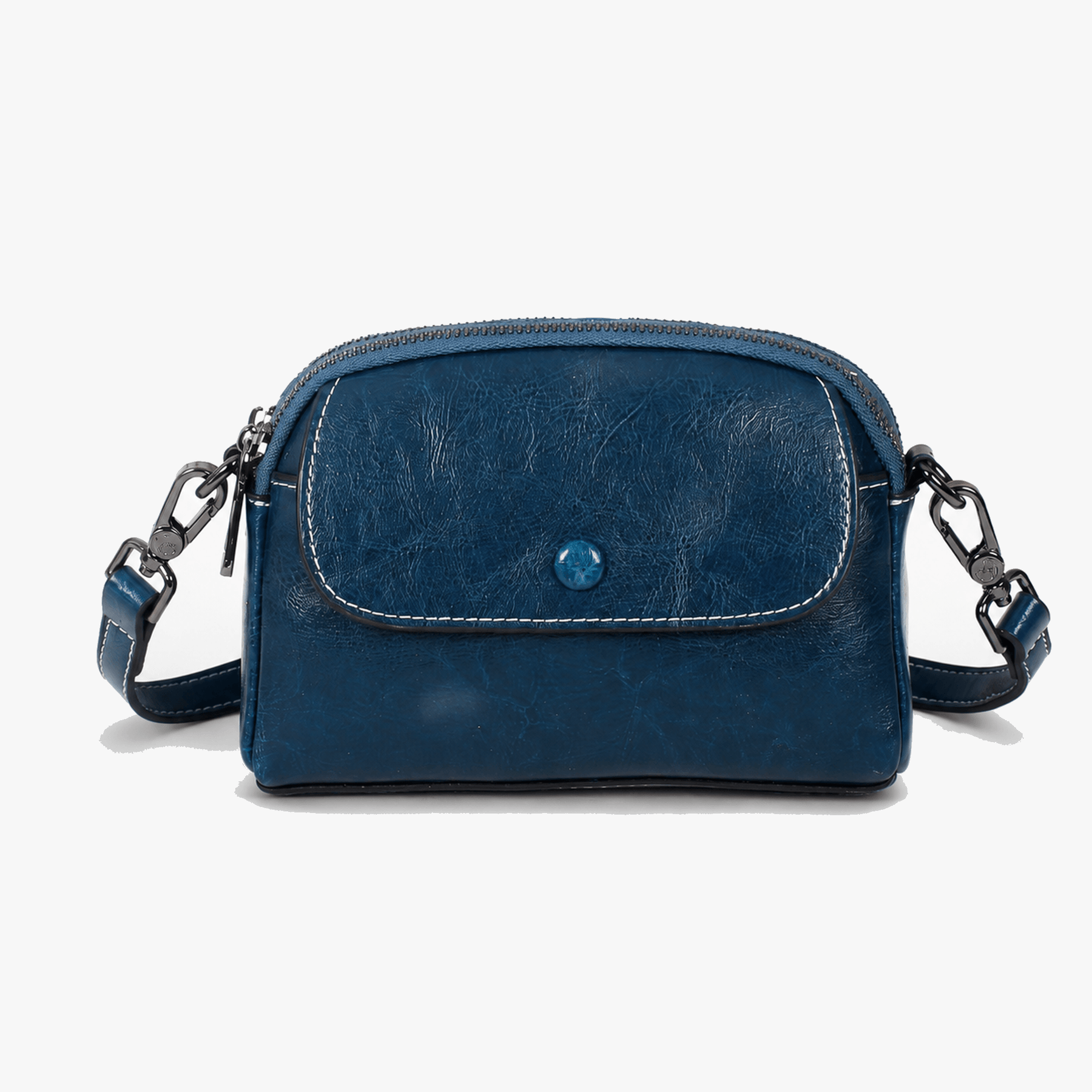 Bellana – Glossy Genuine Leather Shoulder Bag for Women