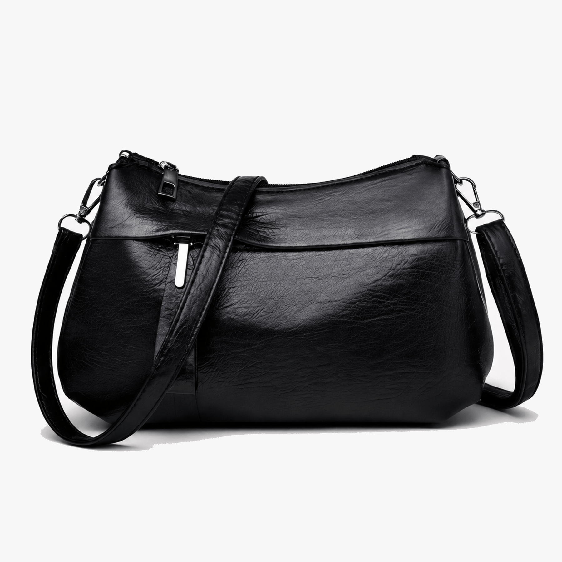 Carria - Soft Leather Crossbody With 3 Compartments