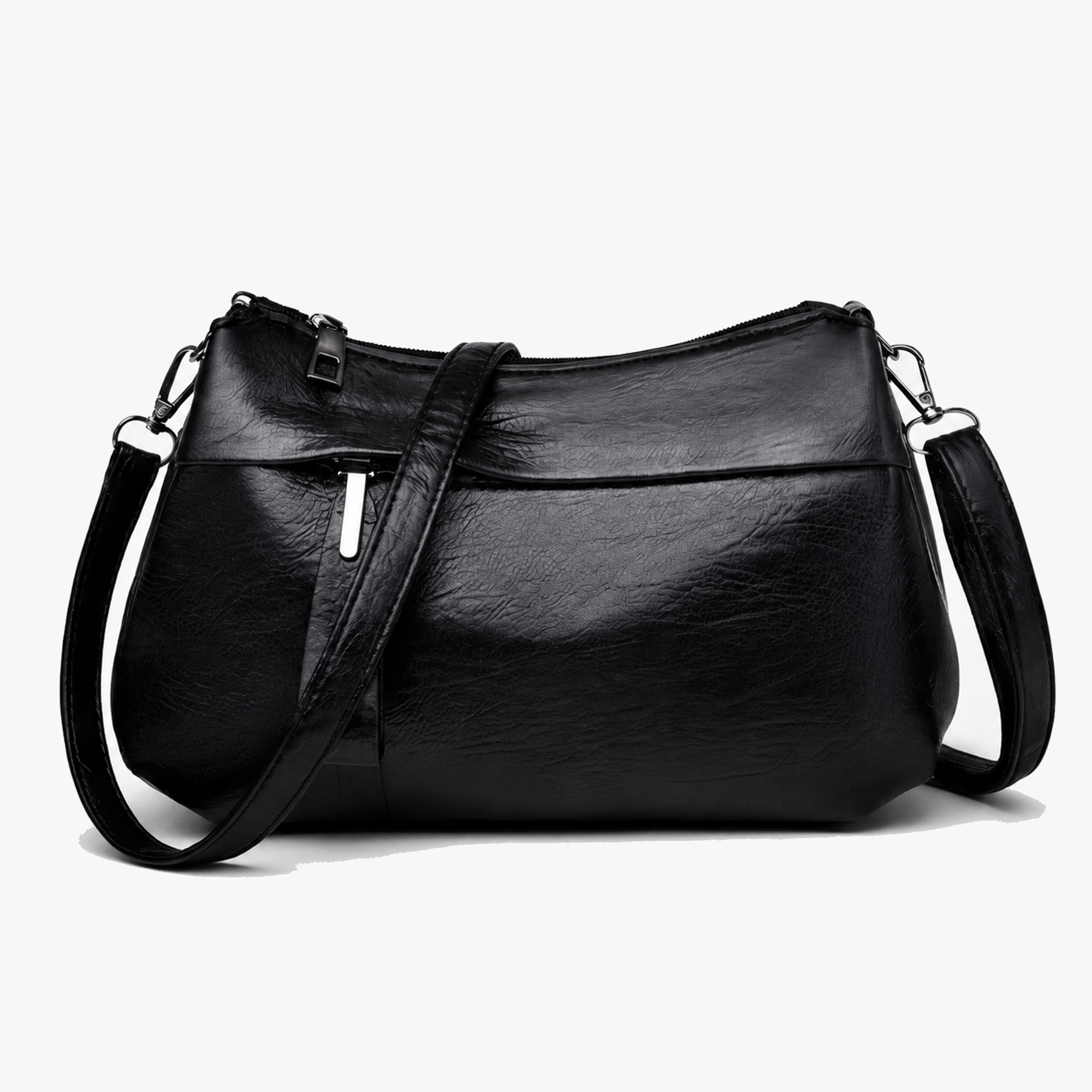 Carria - Soft Leather Crossbody With 3 Compartments