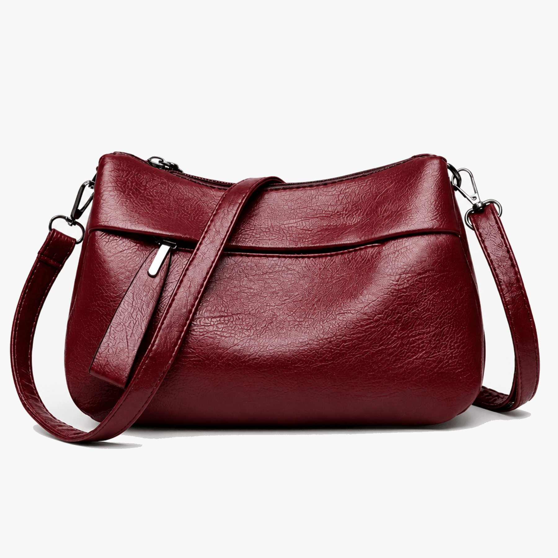 Carria - Soft Leather Crossbody With 3 Compartments