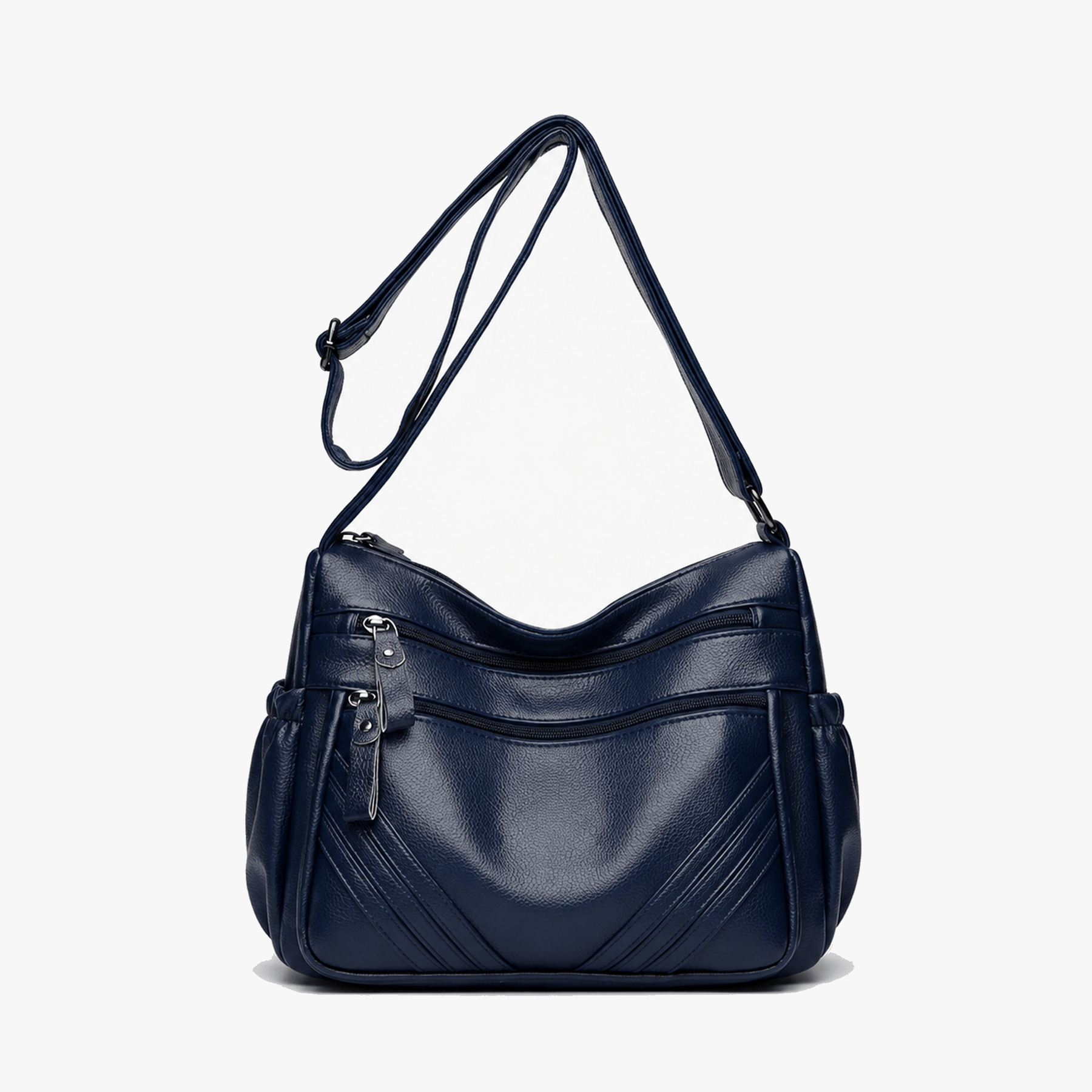 Carria - Soft Leather Multi Pocket Shoulder Bag