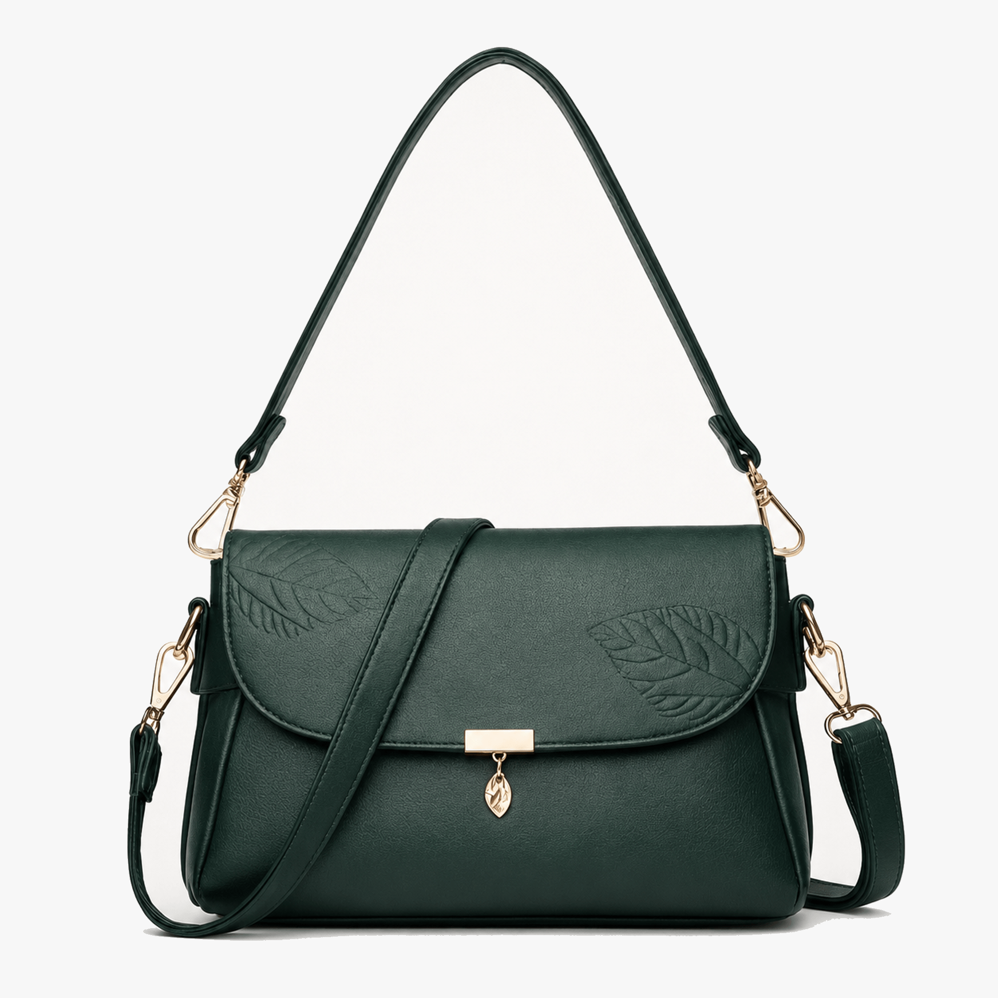 Leafara - Elegant Crossbody Bag with Leaf Detail