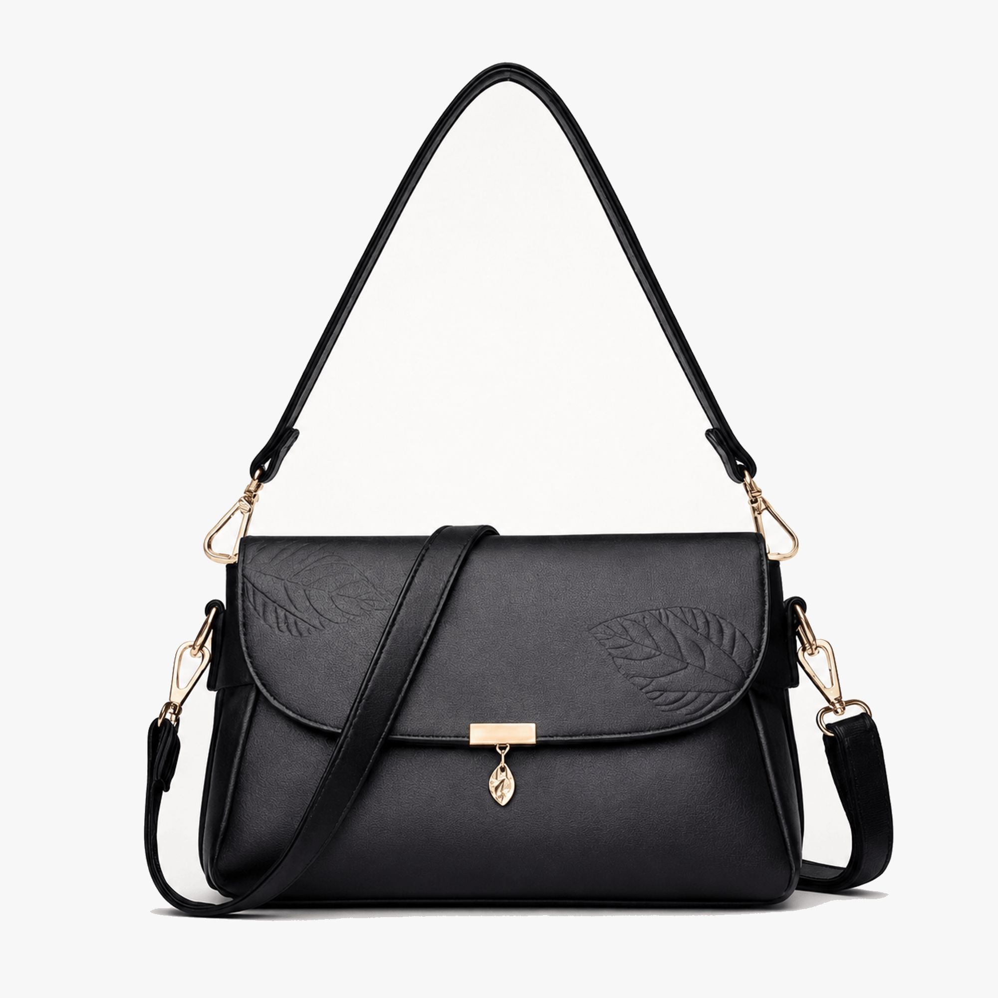 Leafara - Elegant Crossbody Bag with Leaf Detail