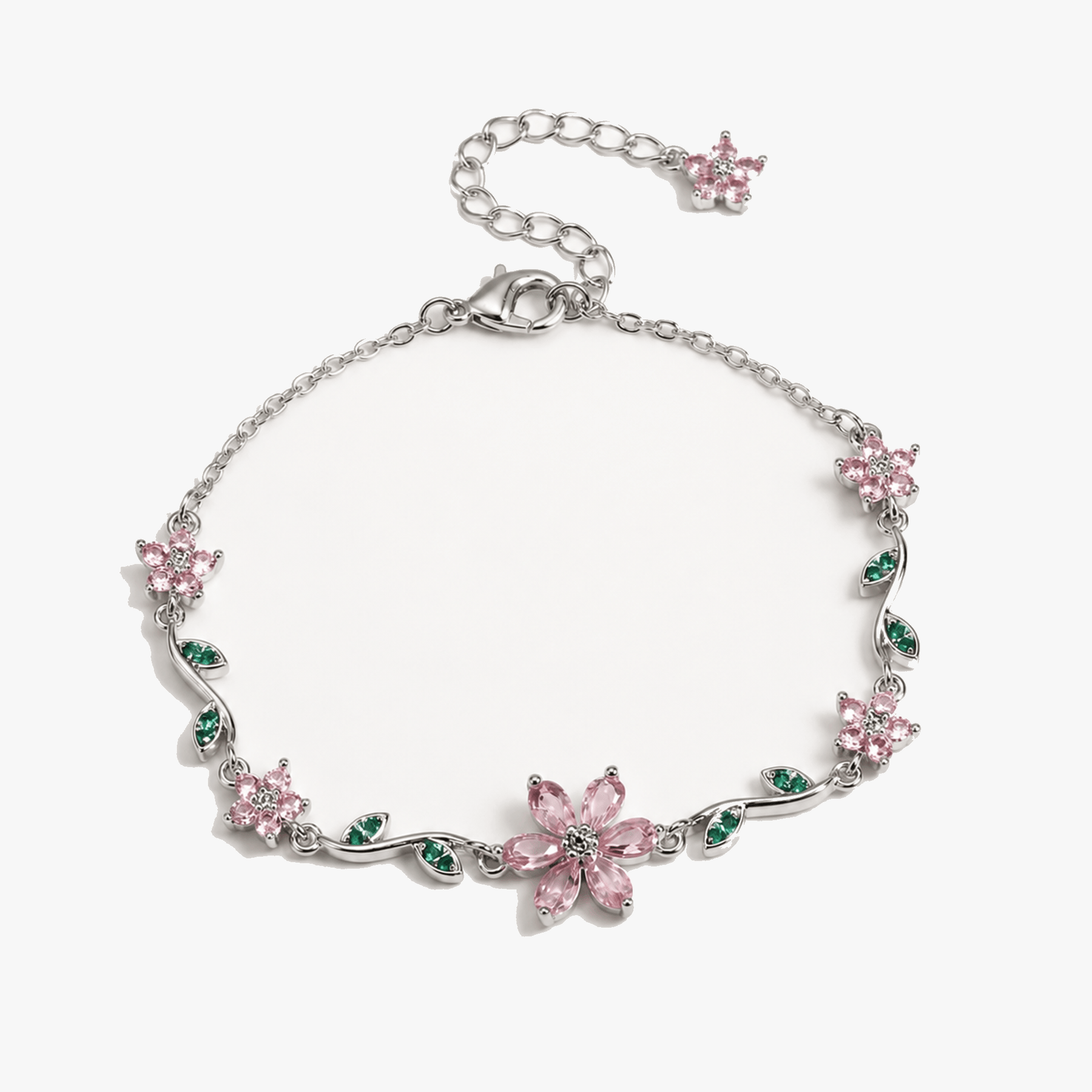Florelle – Crystal Flower Vine Bracelet