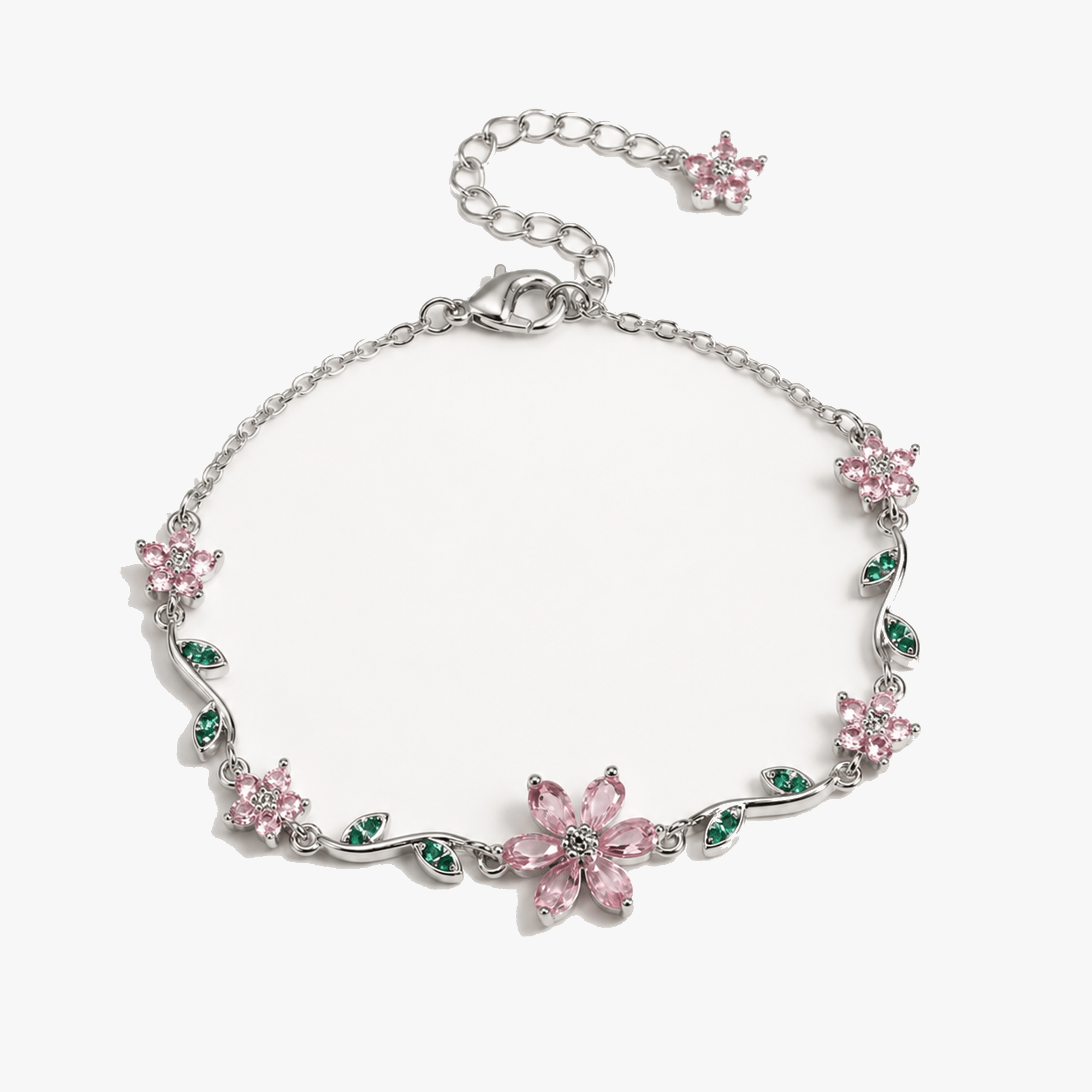 Florelle – Crystal Flower Vine Bracelet
