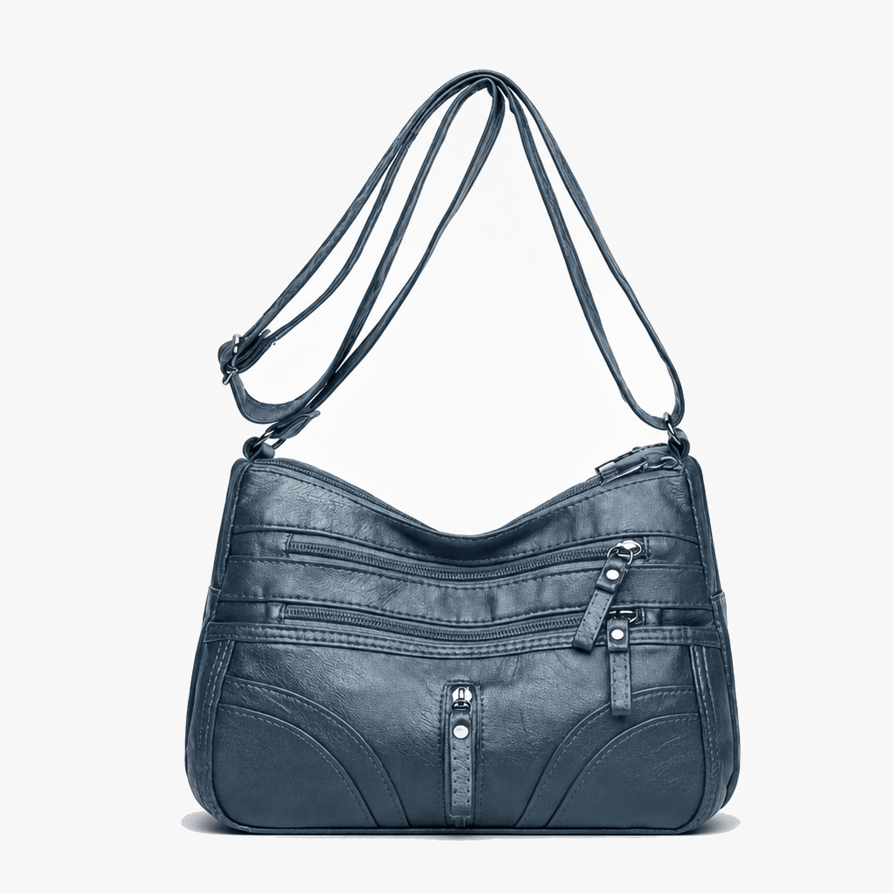 Caressa – Soft Leather Multi Pocket Crossbody Bag
