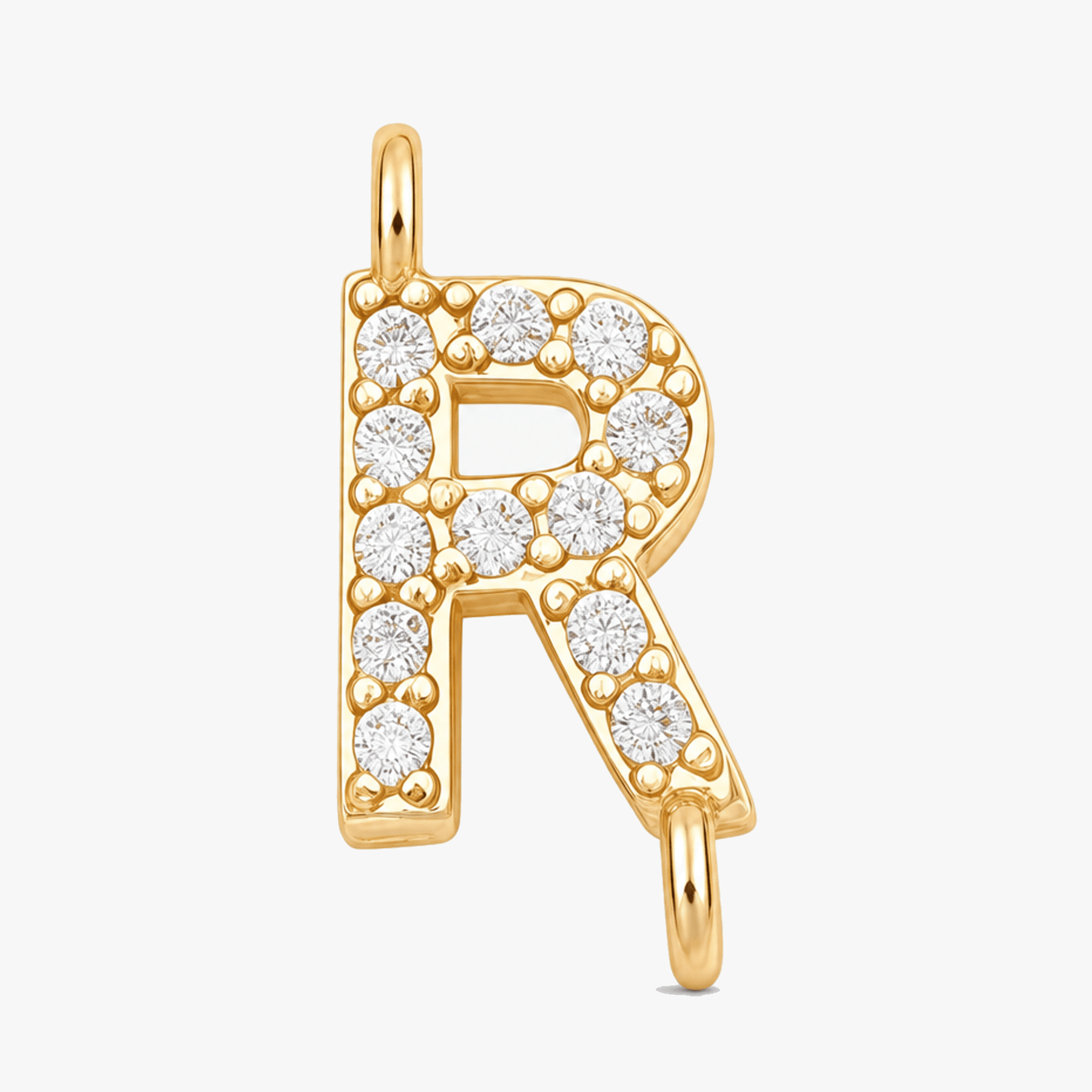Aurela – Sparkling Initial Cross Necklace