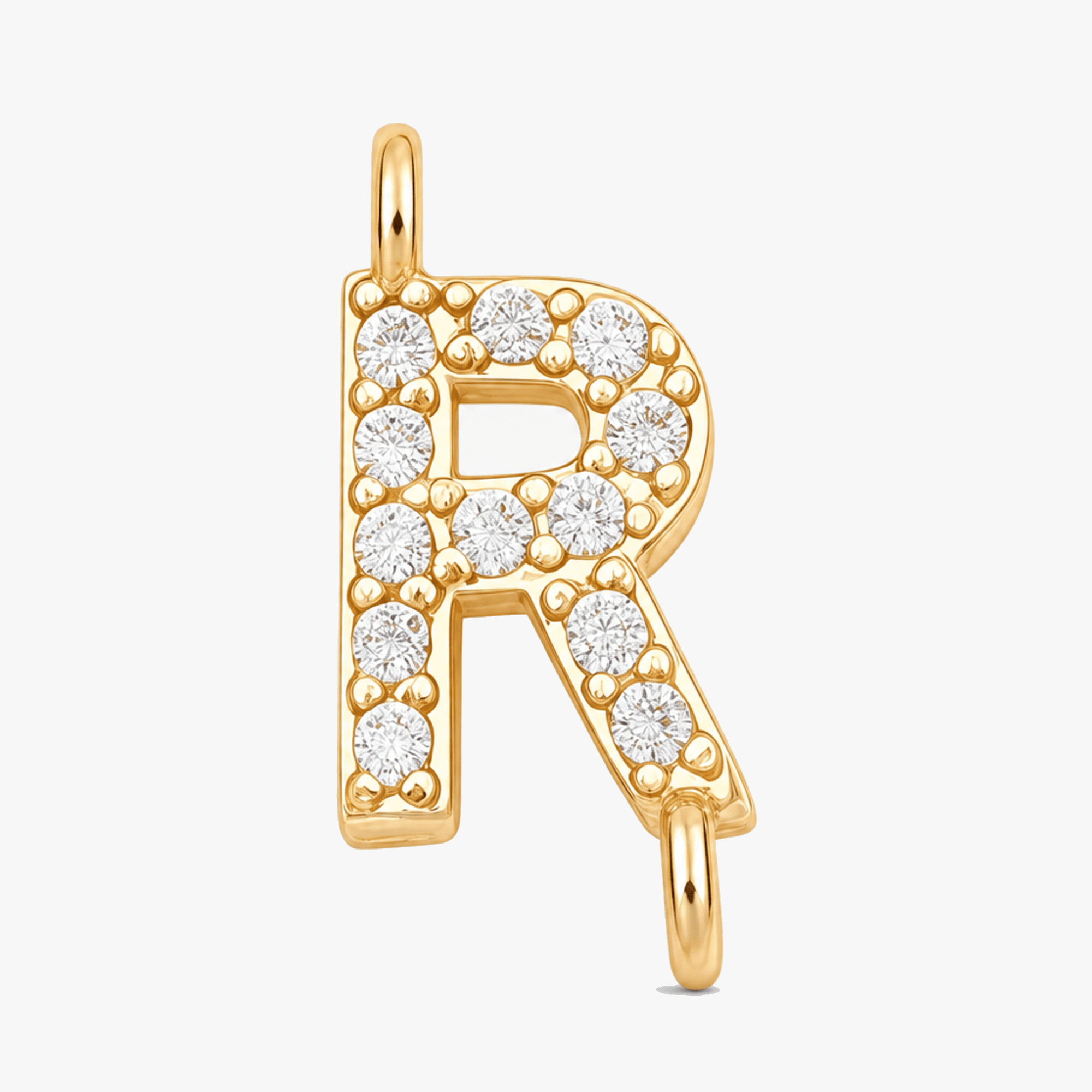 Aurela – Sparkling Initial Cross Necklace