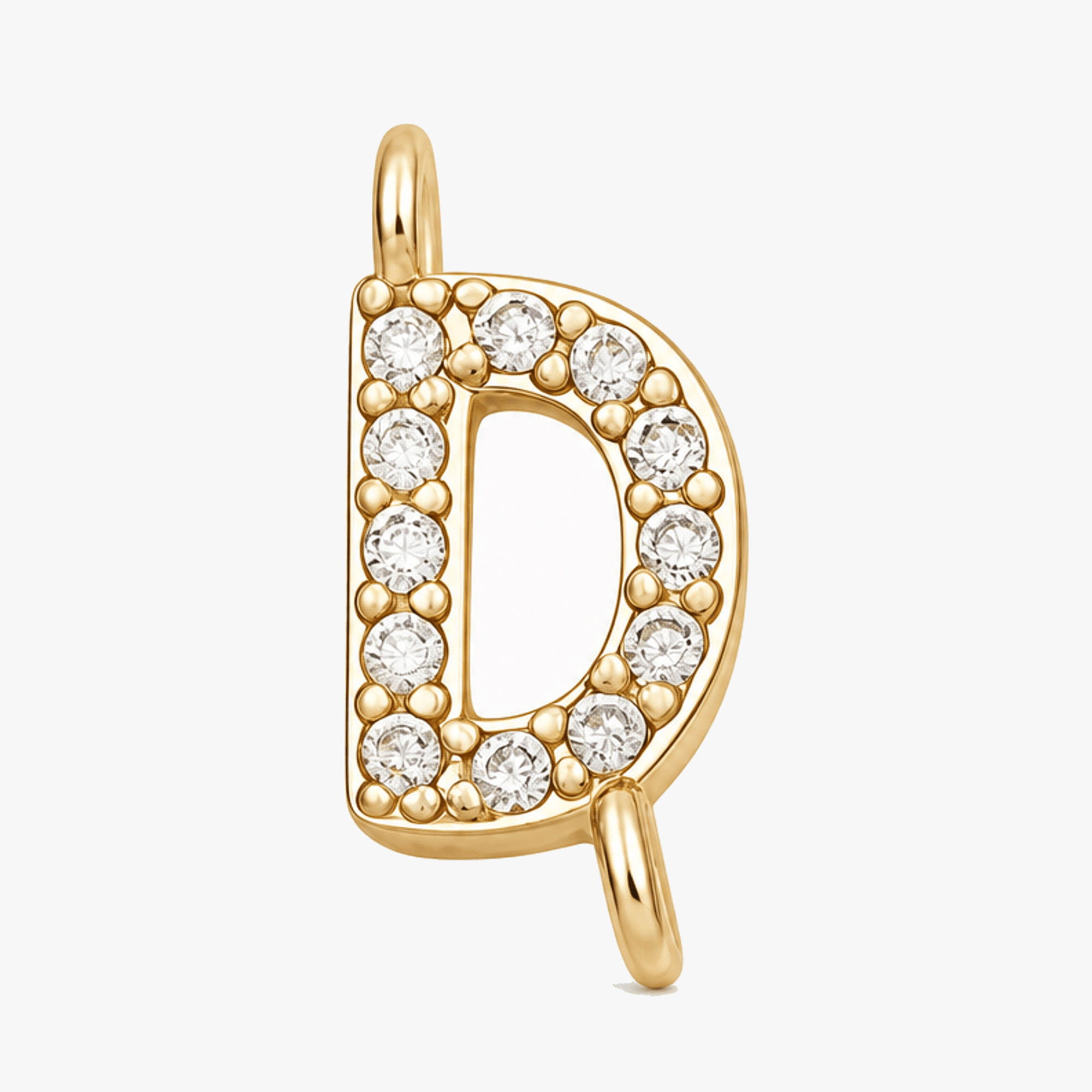 Aurela – Sparkling Initial Cross Necklace