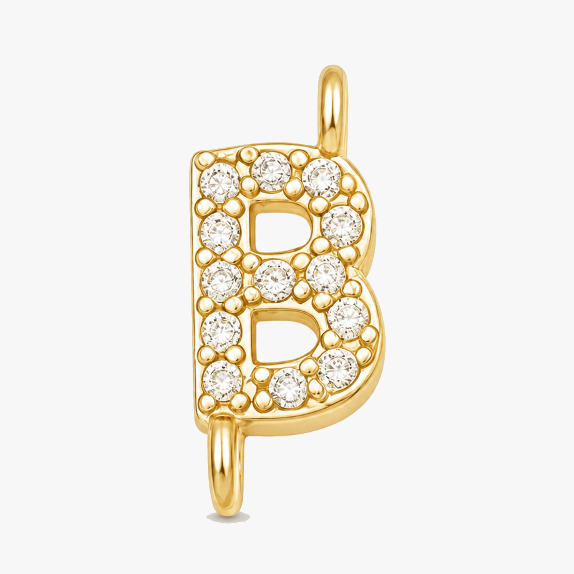 Aurela – Sparkling Initial Cross Necklace