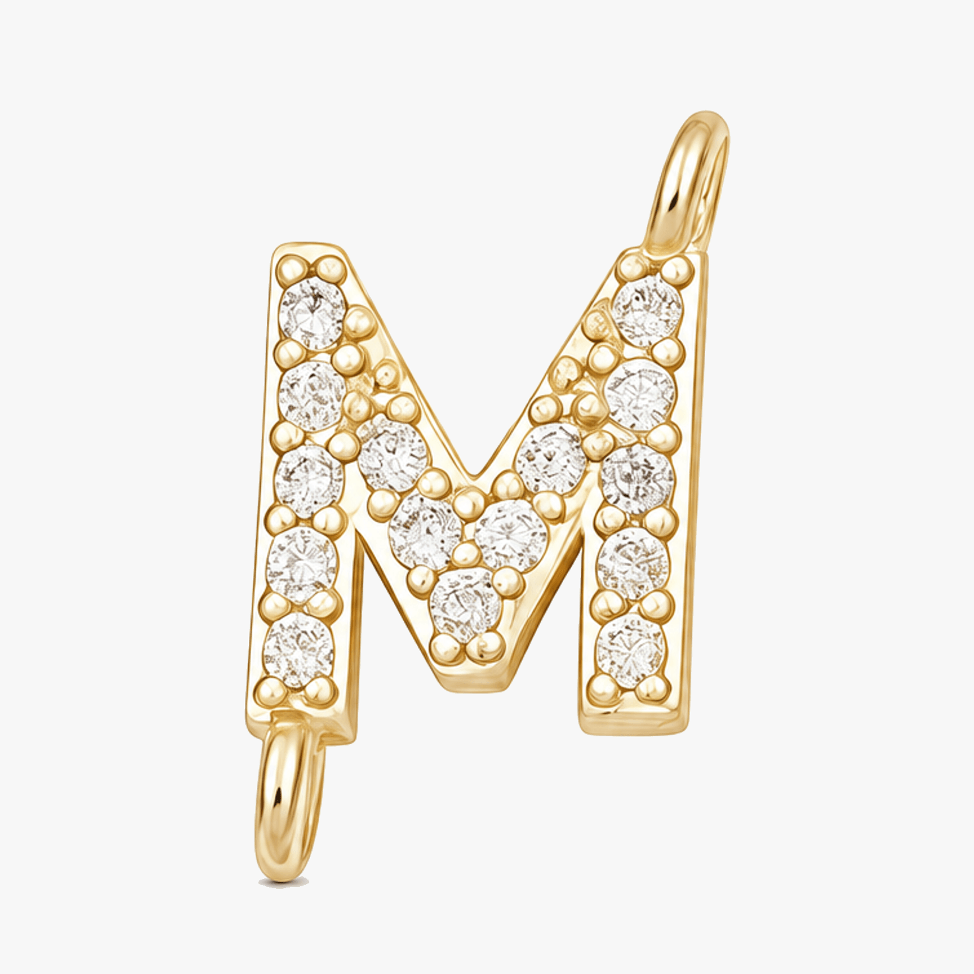 Aurela – Sparkling Initial Cross Necklace