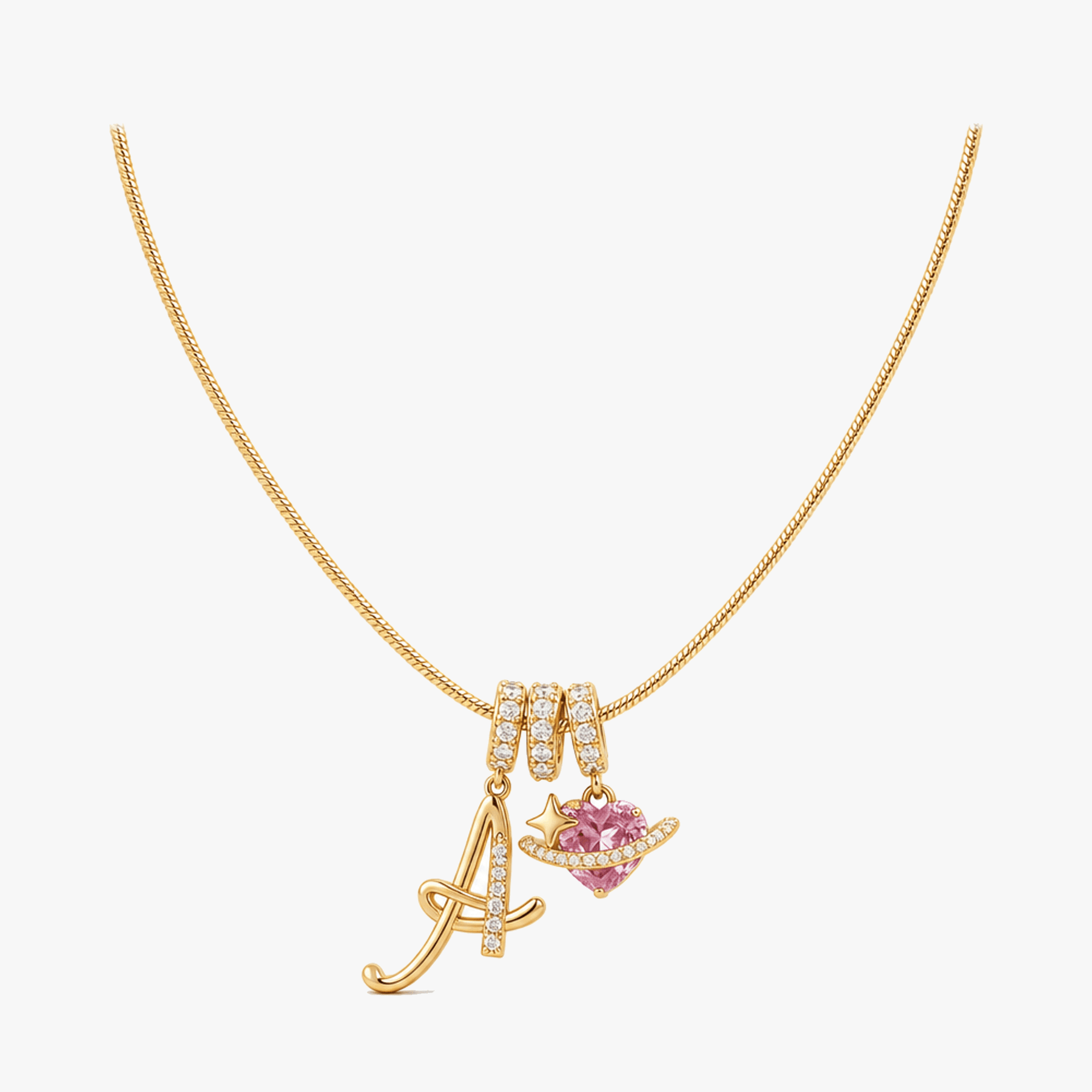 Levara – Personalized Initial Heart Necklace