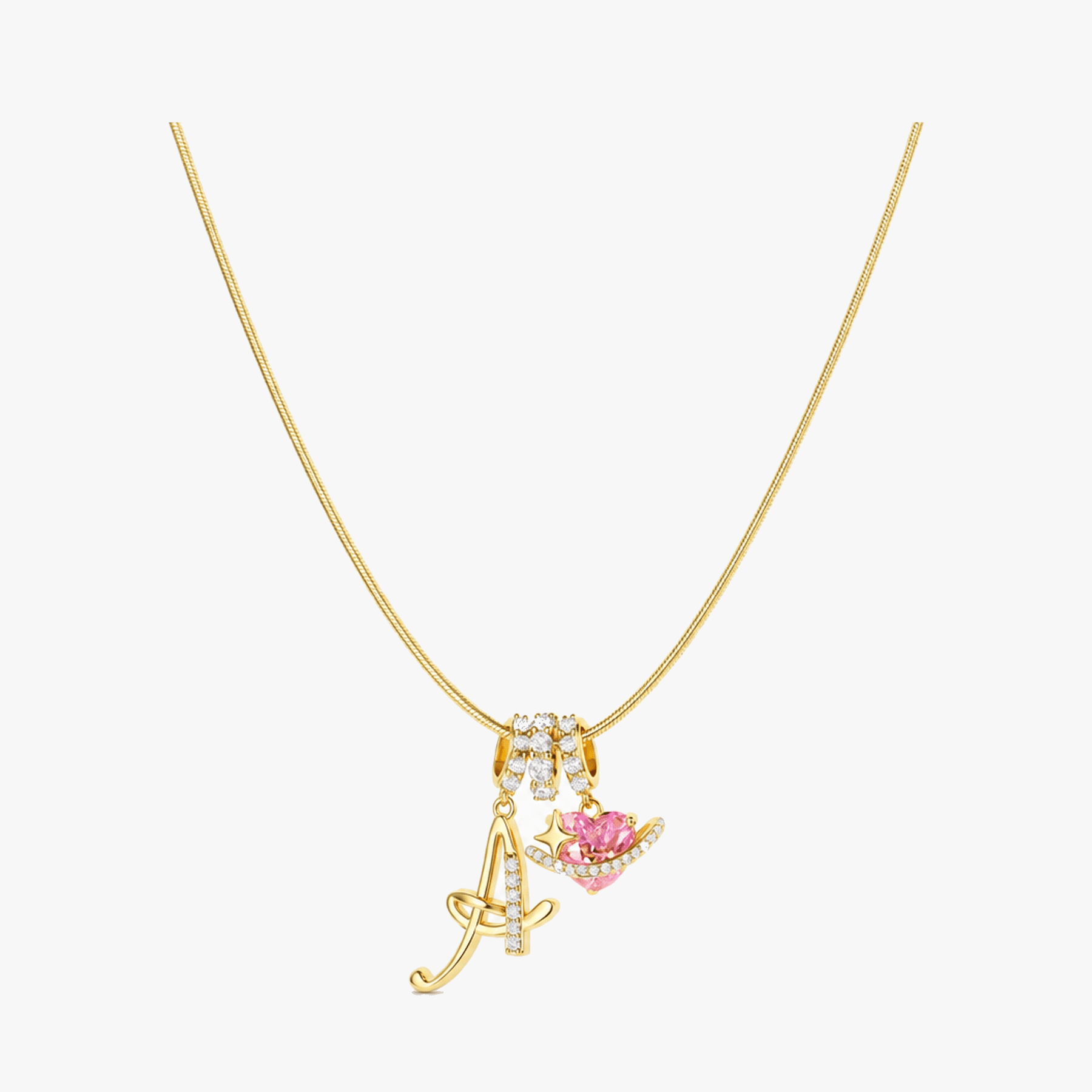 Levara – Personalized Initial Heart Necklace