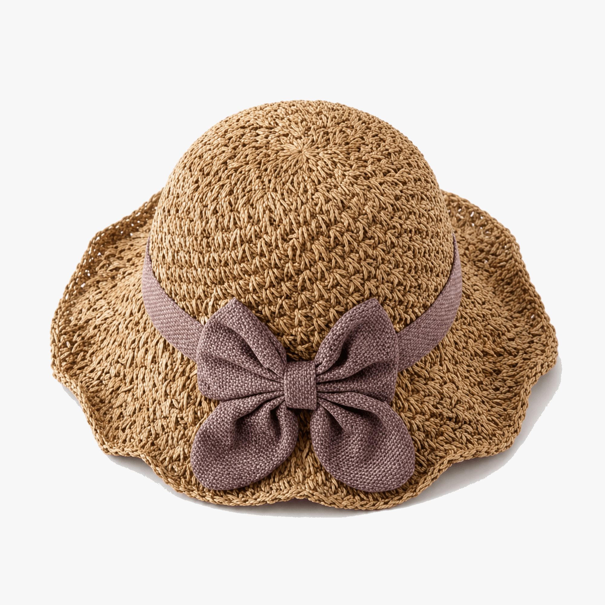 Bellabrim – Woven straw hat with bow detail