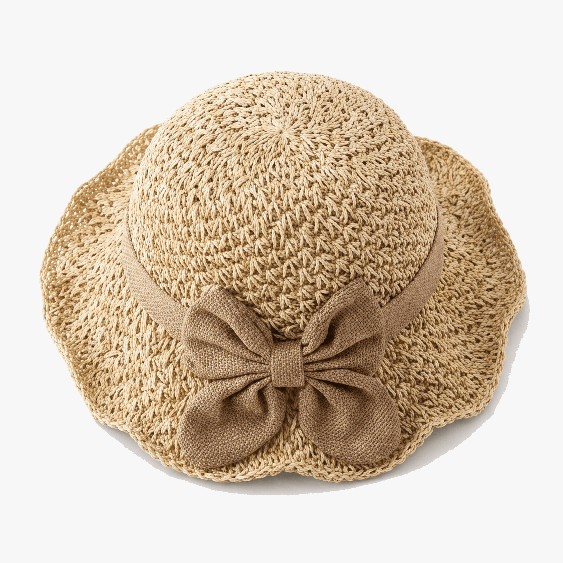 Bellabrim – Woven straw hat with bow detail
