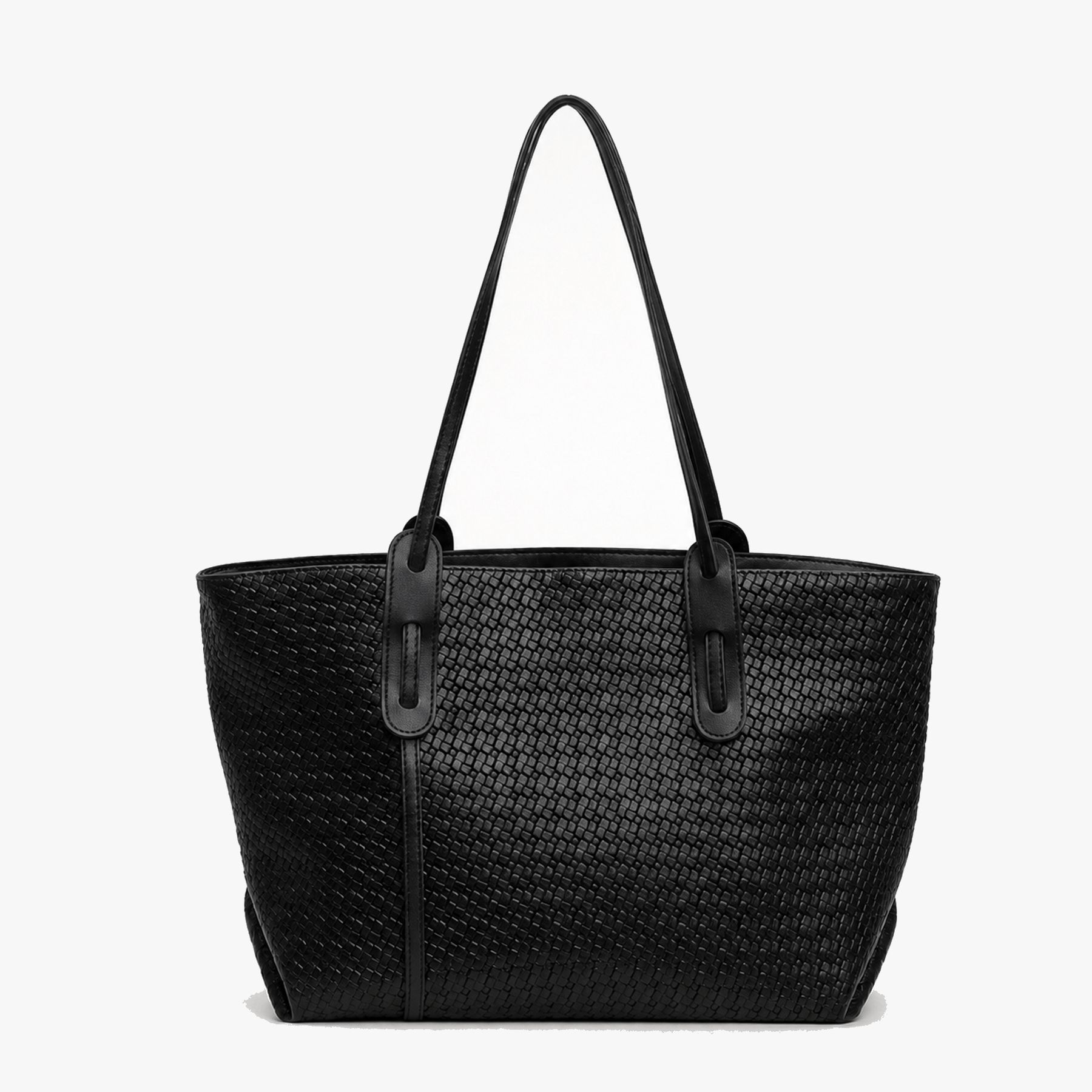 Ardenna – Woven Faux Leather Tote