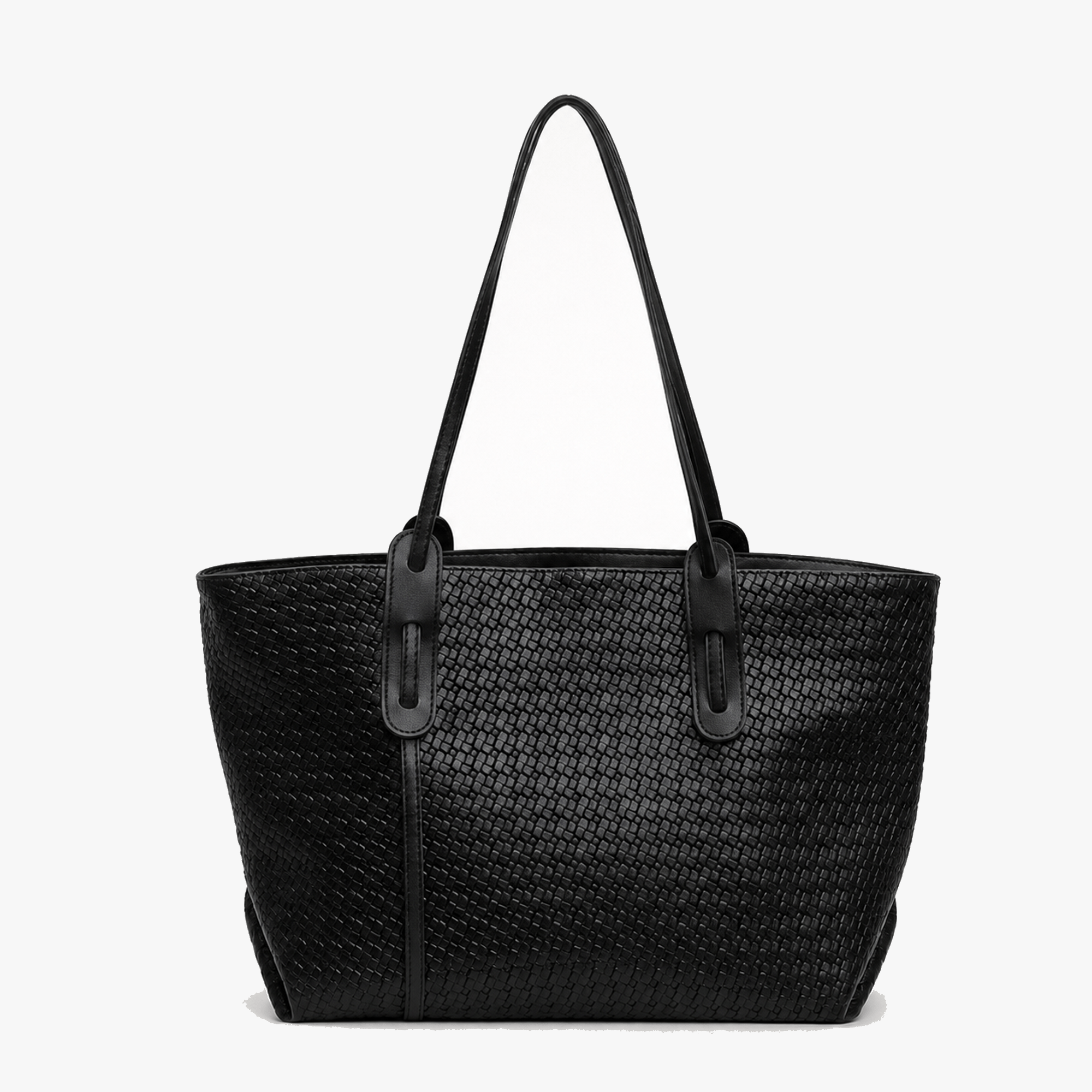 Ardenna – Woven Faux Leather Tote