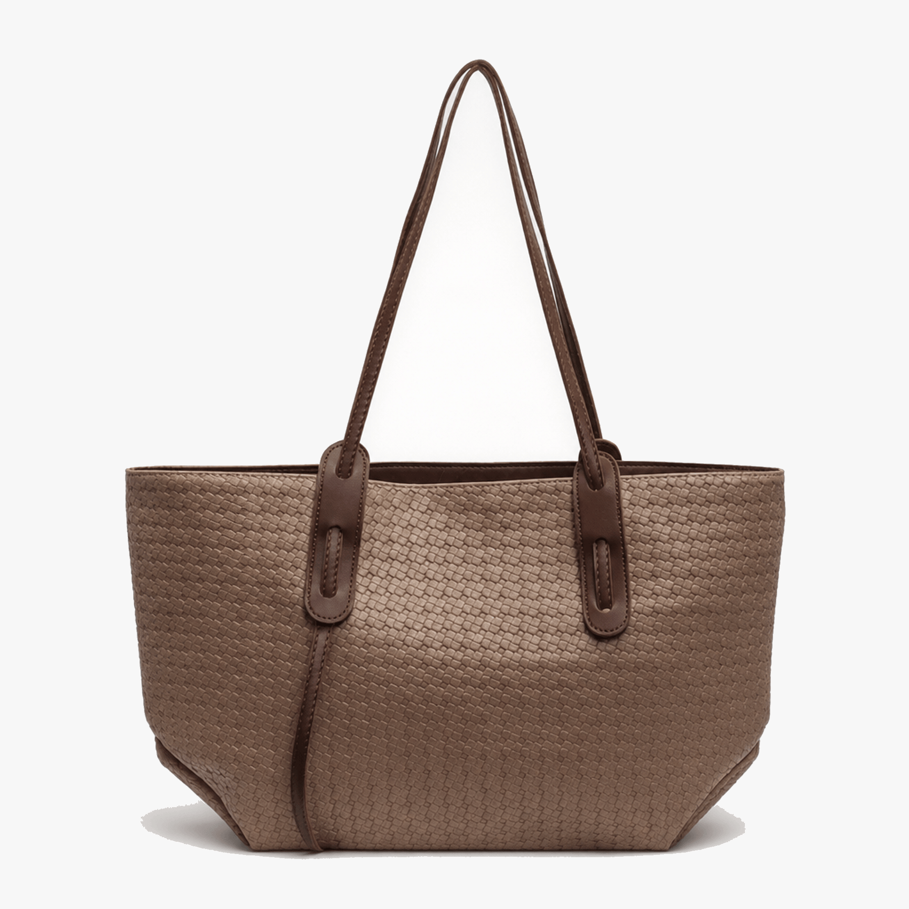 Ardenna – Woven Faux Leather Tote