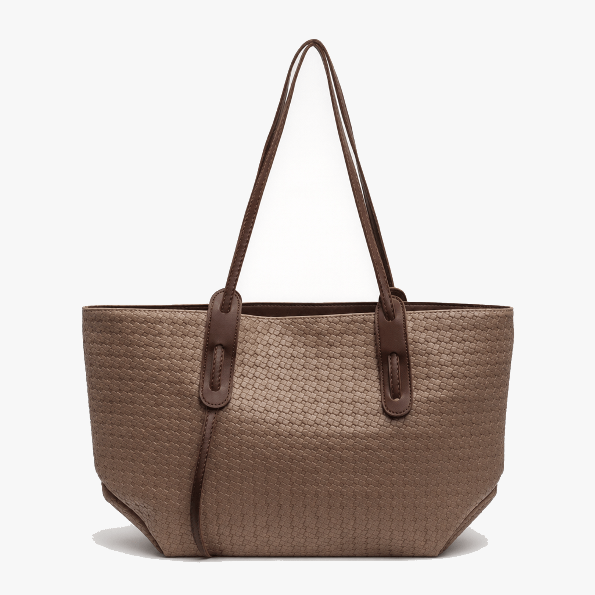Ardenna – Woven Faux Leather Tote