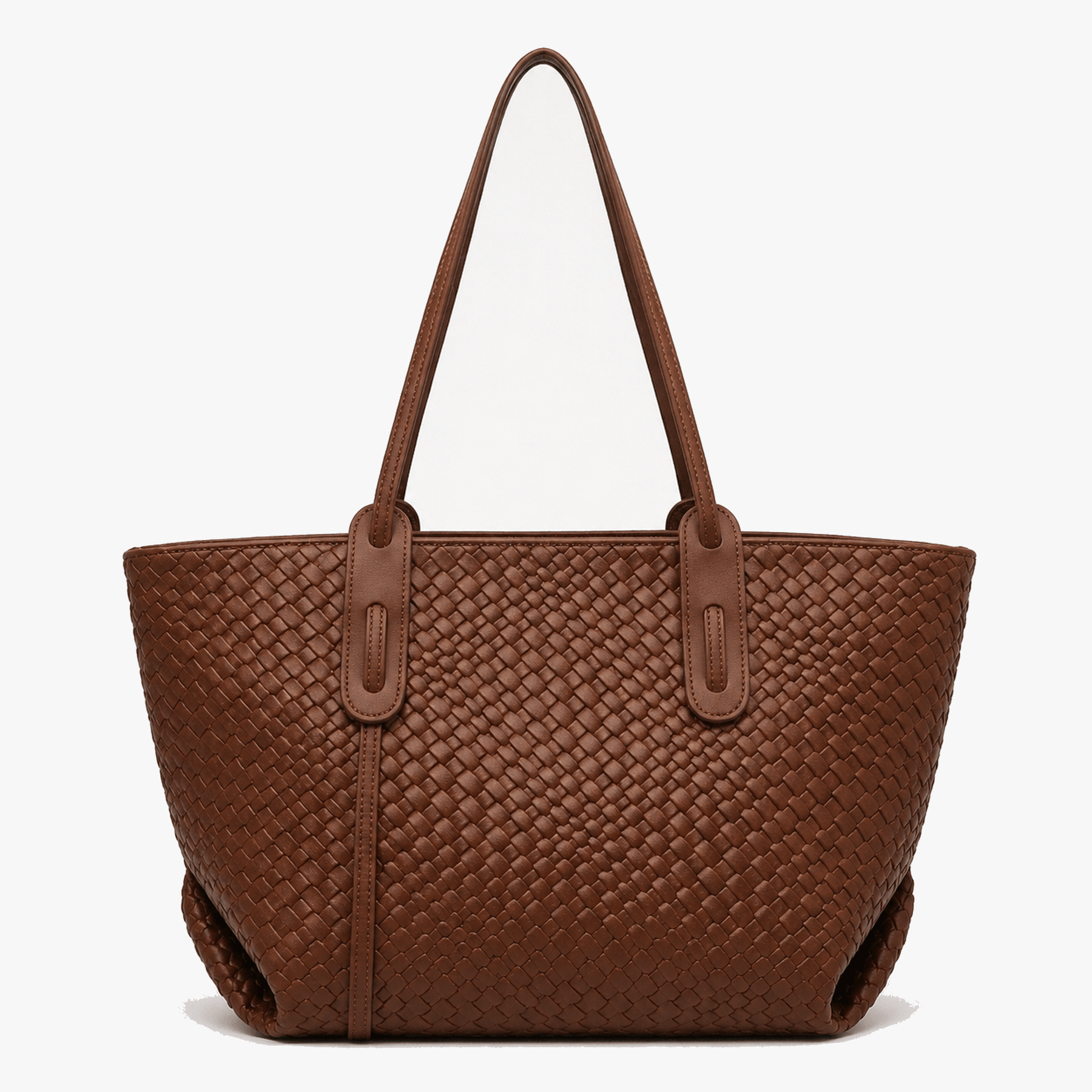 Ardenna – Woven Faux Leather Tote